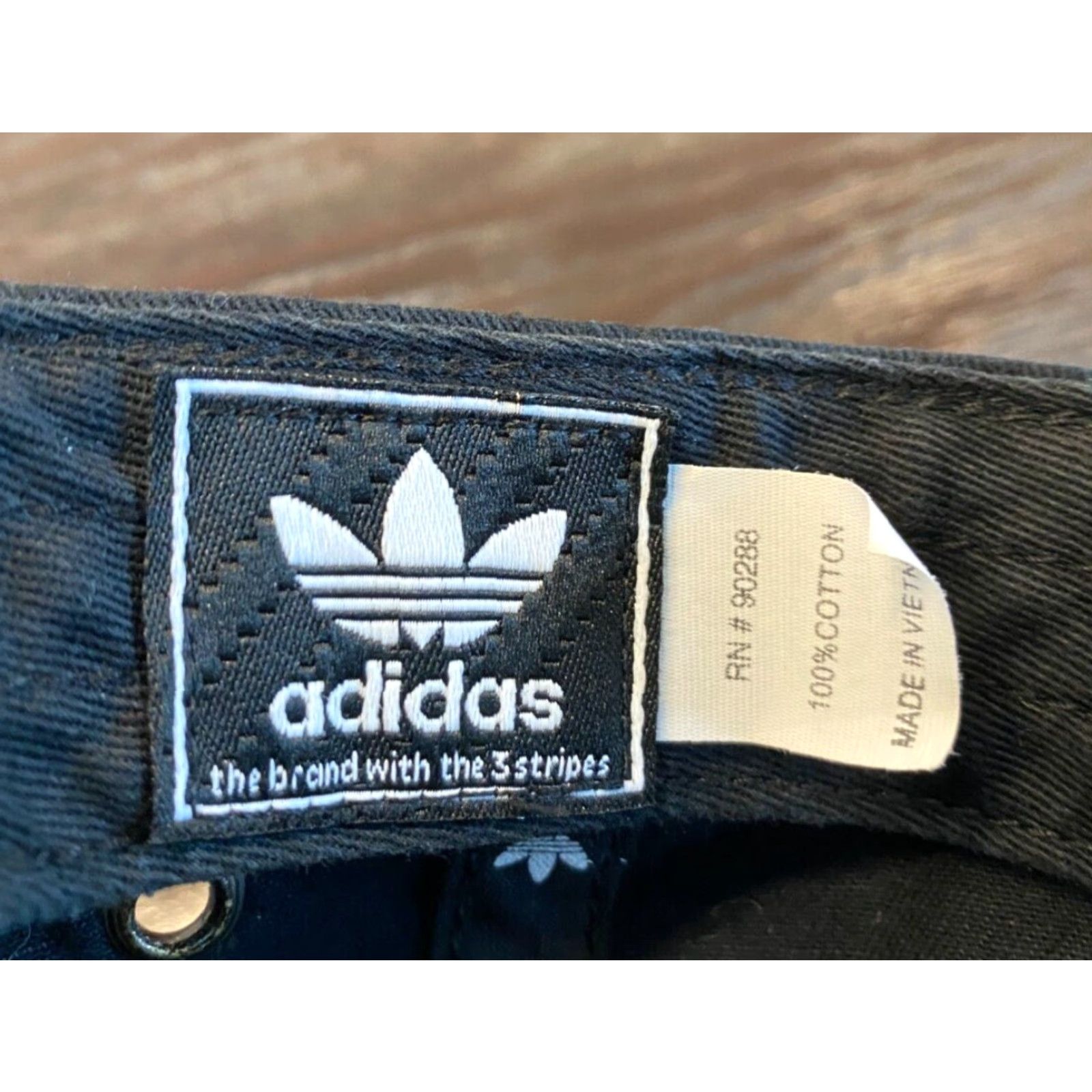 Adidas ADIDAS Hat Women One Size Black Twill Strapback Embroidered Trefoil Logo Golf Size ONE SIZE - 7 Thumbnail