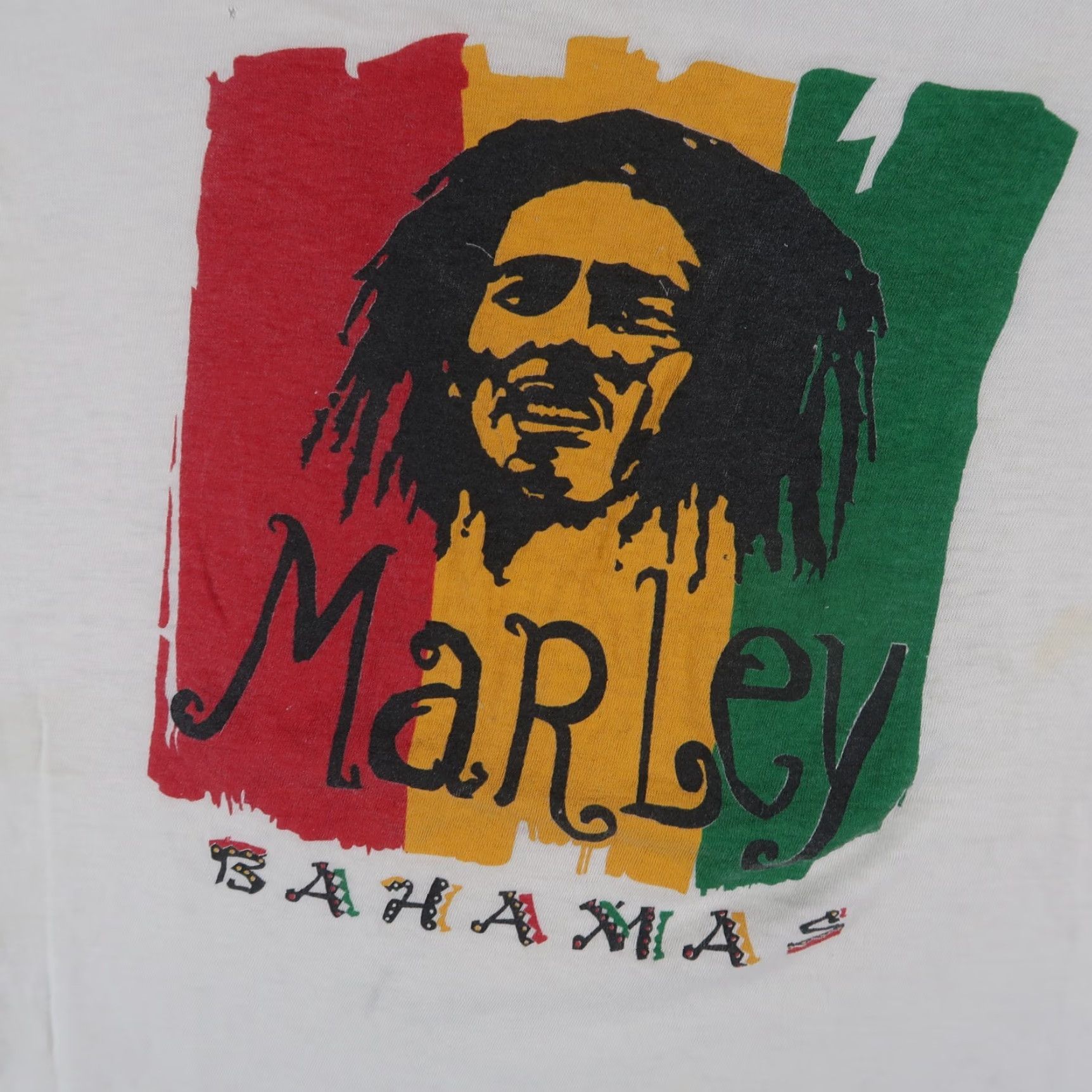 Vintage VINTAGE Bob Marley T-Shirt Men White Size L Graphic Print Reg Fit Crew Neck Short Sleeve Size US L / EU 52-54 / 3 - 4 Thumbnail