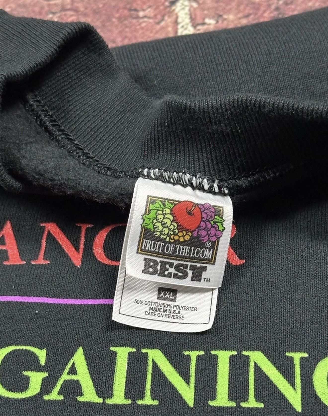 Fruit Of The Loom Funny 60th Birthday Sweatshirt Denial Anger Acceptance Sixty Size US XXL / EU 58 / 5 - 8 Thumbnail