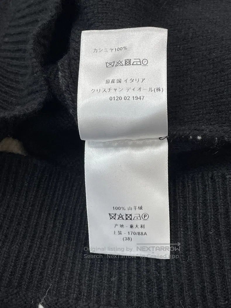 Dior Dior Black back tassel letter logo 8-character cashmere sw Size XS / US 0-2 / IT 36-38 - 5 Thumbnail