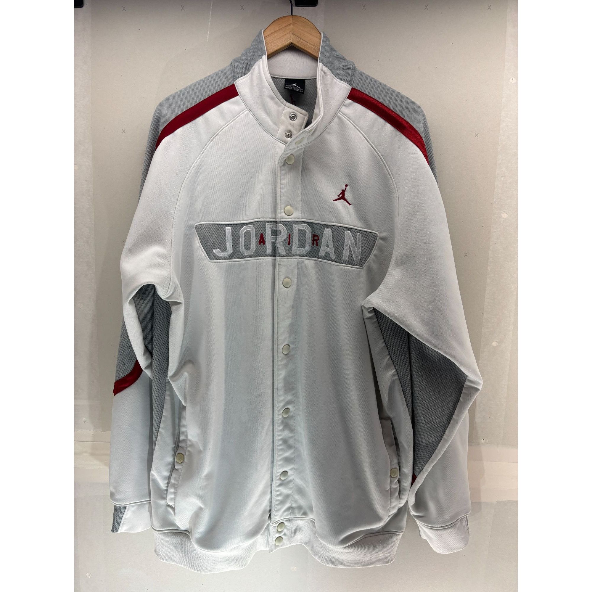 Nike Vintage Nike Air Jordan Spell Out Mens XL Snap Up Track Over Size US XL / EU 56 / 4 - 1 Thumbnail