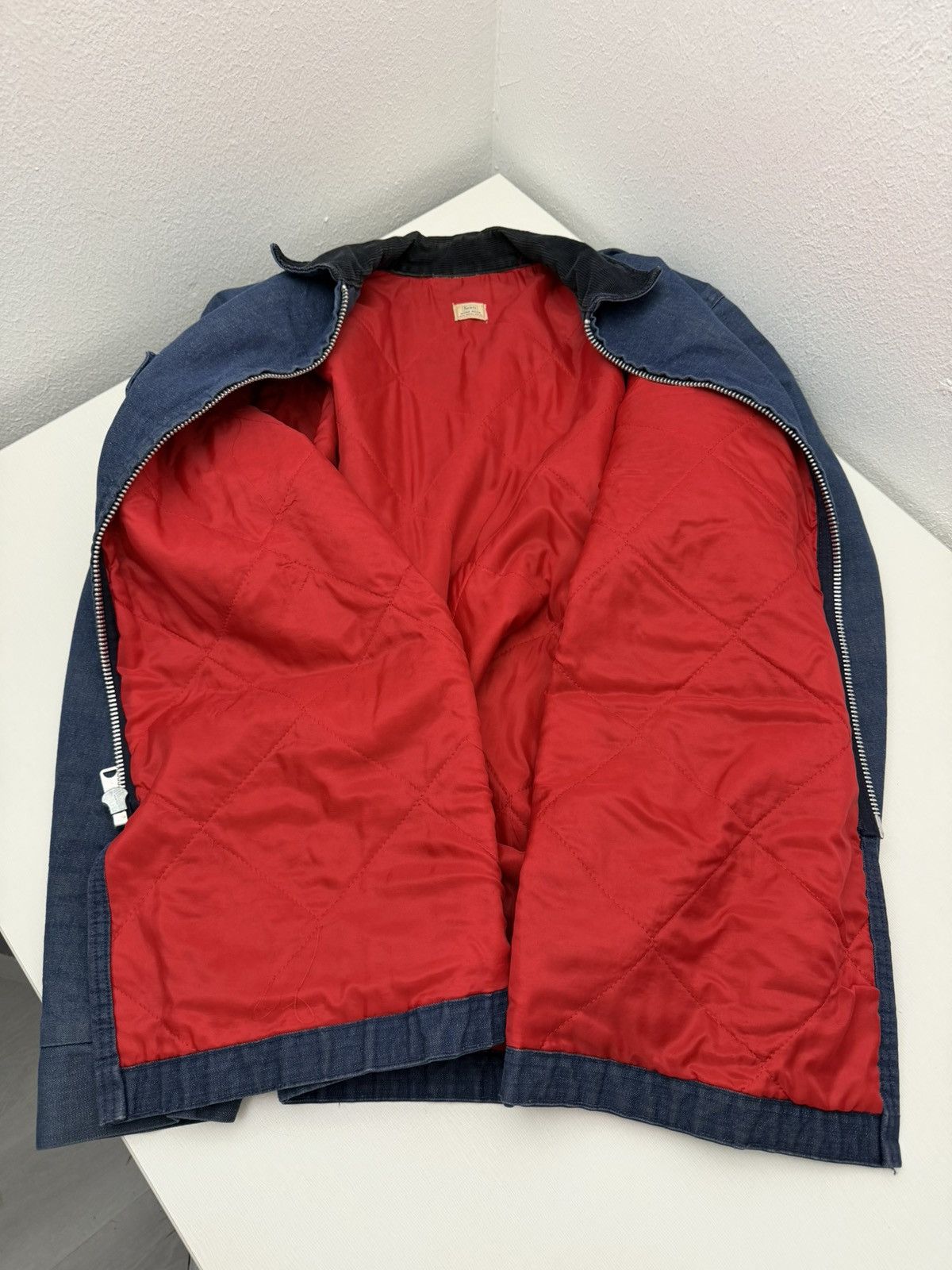 Sears Vintage 60s Sears Work Wear Denim Chore Quilt Lined Talon Size US L / EU 52-54 / 3 - 12 Thumbnail