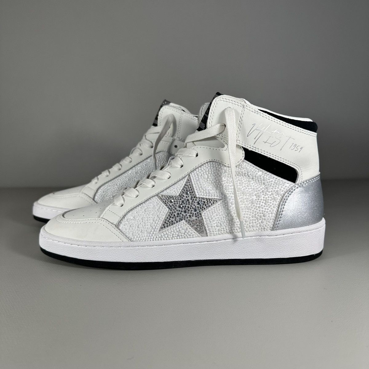 Vintage Havana Vintage Havana Dream High Top Sneakers Pearl Rhinestone Mix Size US 11 / IT 41 - 1 Thumbnail