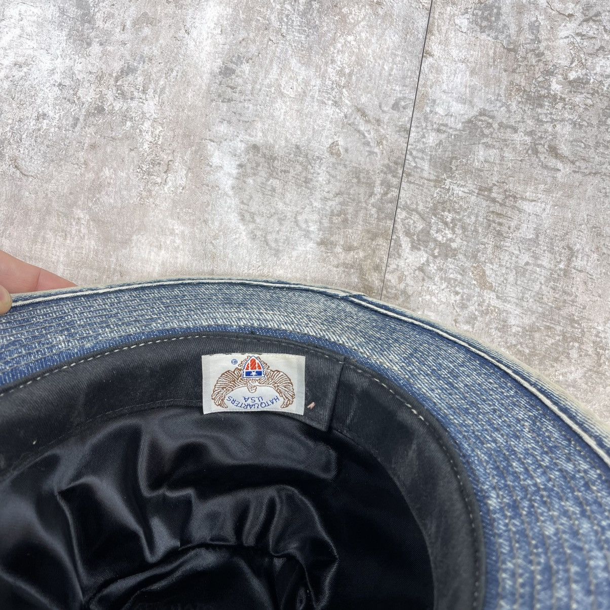 Maison Margiela × Vintage MARGIELA STYLE VINTAGE WASHED SAND DENIM COWBOY HAT WESTERN Size ONE SIZE - 8 Thumbnail