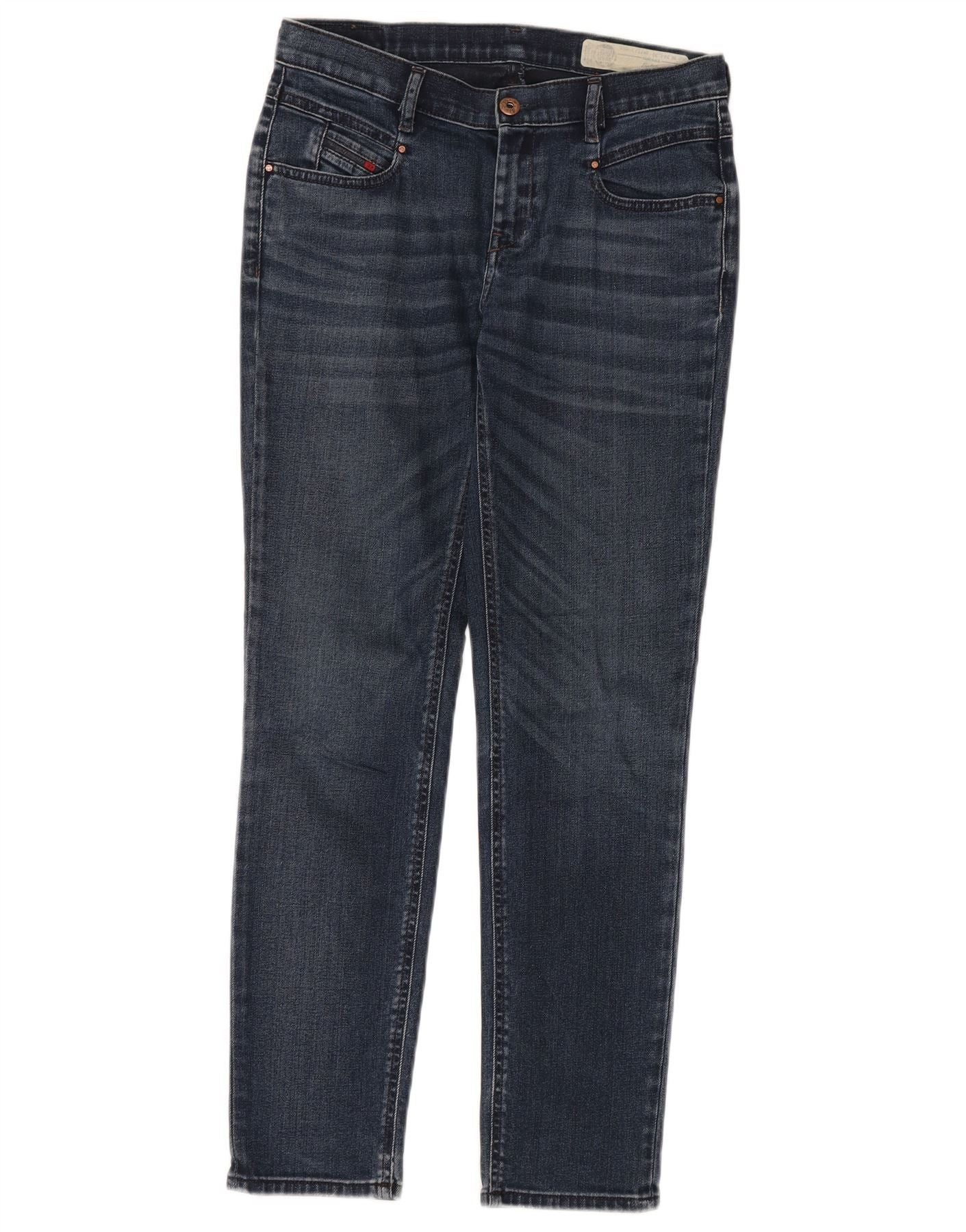 Diesel Womens Slim Jeans W24 L30 Blue Cotton Size 42" / US 20 - 1 Thumbnail