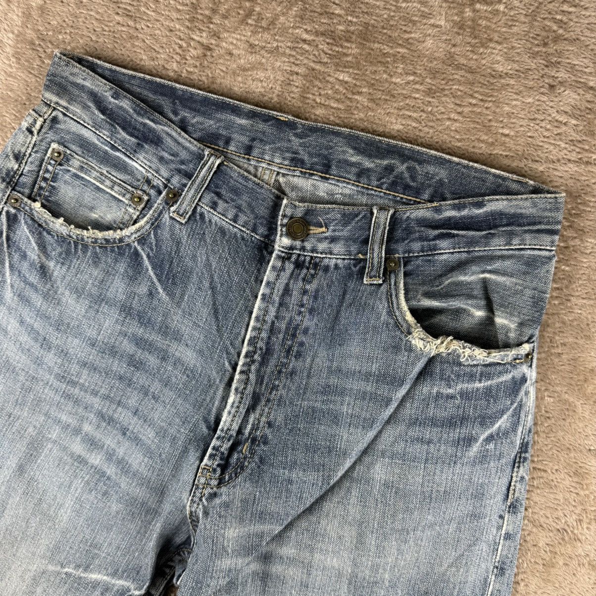 Japanese Brand Vtg art jeans denim sukajan sashiko distressed baggy Size US 31 - 8 Thumbnail