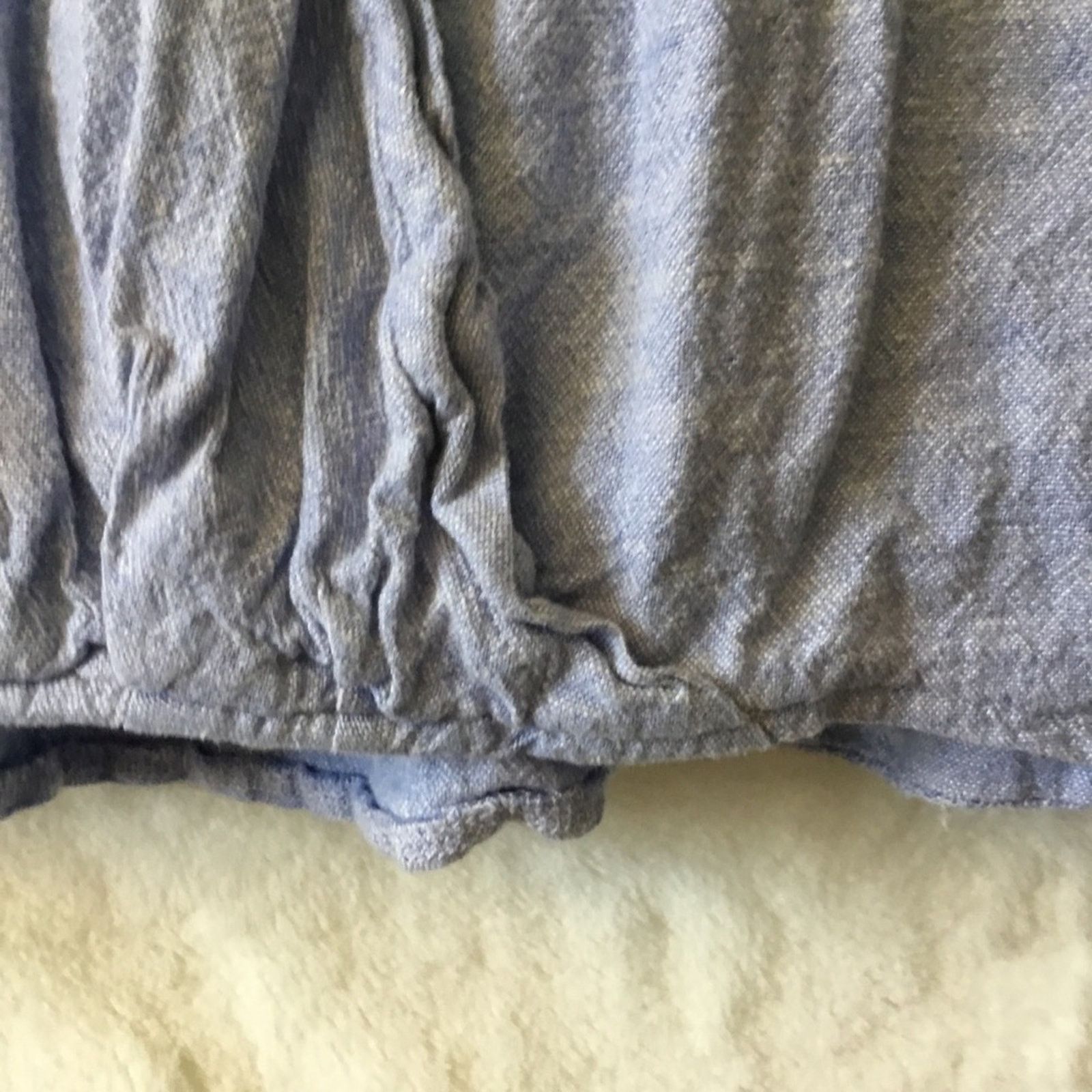 Other Cable & Gauge Blue Short Sleeve V-Neck Front Twist Top Size M / US 6-8 / IT 42-44 - 3 Thumbnail