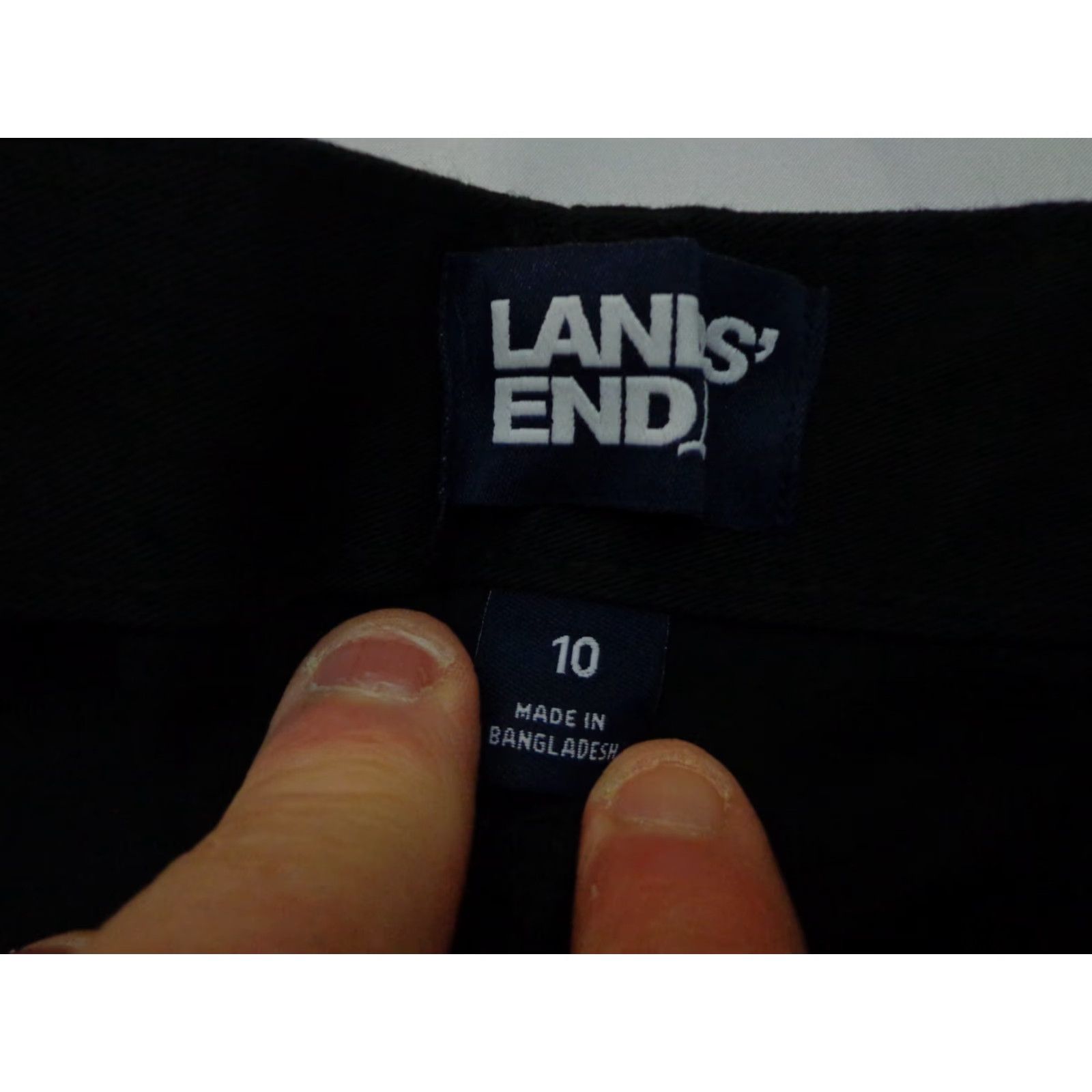 Lands' End Lands' End Women's Cargo Chino Pants Black Size 10 NEW Size 32" / US 10 / IT 46 - 3 Thumbnail