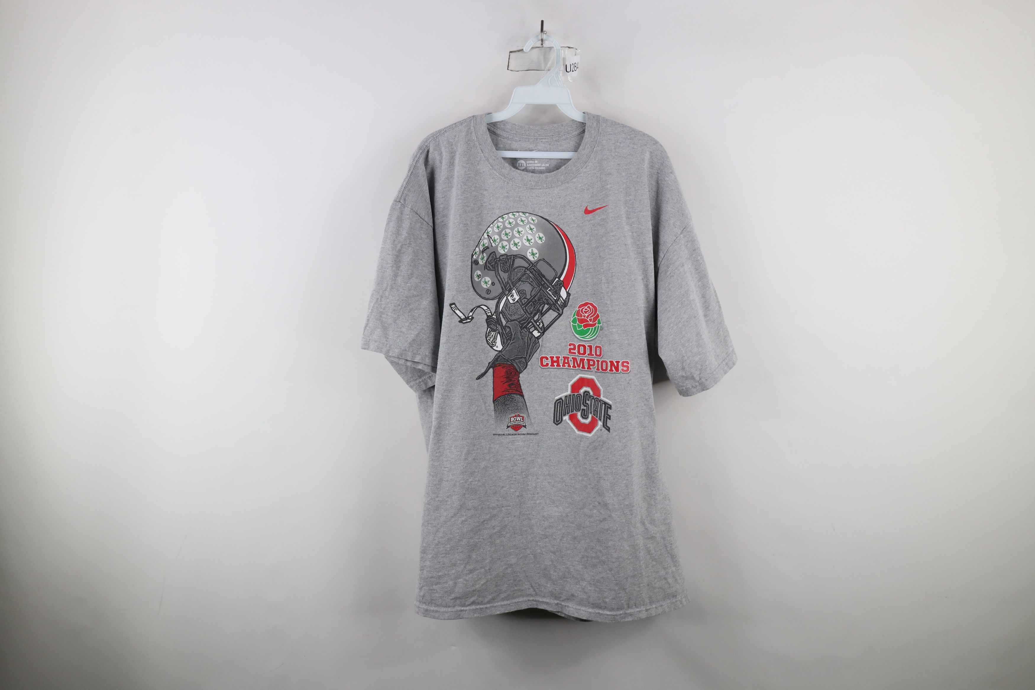Nike × Vintage Nike Champ Ohio State University Football Helmet T-Shirt Size US XXL / EU 58 / 5 - 1 Thumbnail
