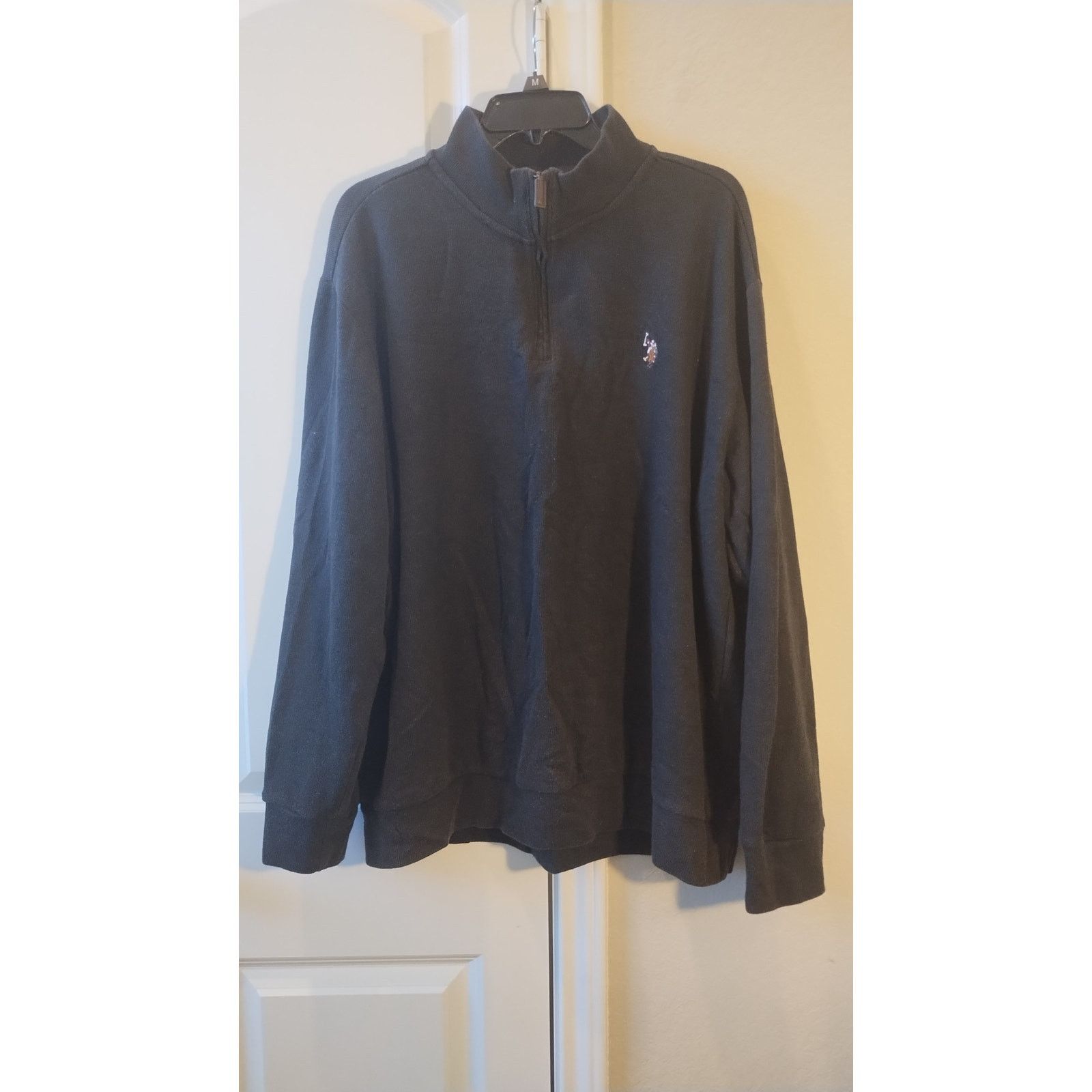U.S. Polo Assn. US Polo Assn Men 1/4 Zip sweater Shirt Top XL Cotton Blend Size US XL / EU 56 / 4 - 1 Thumbnail