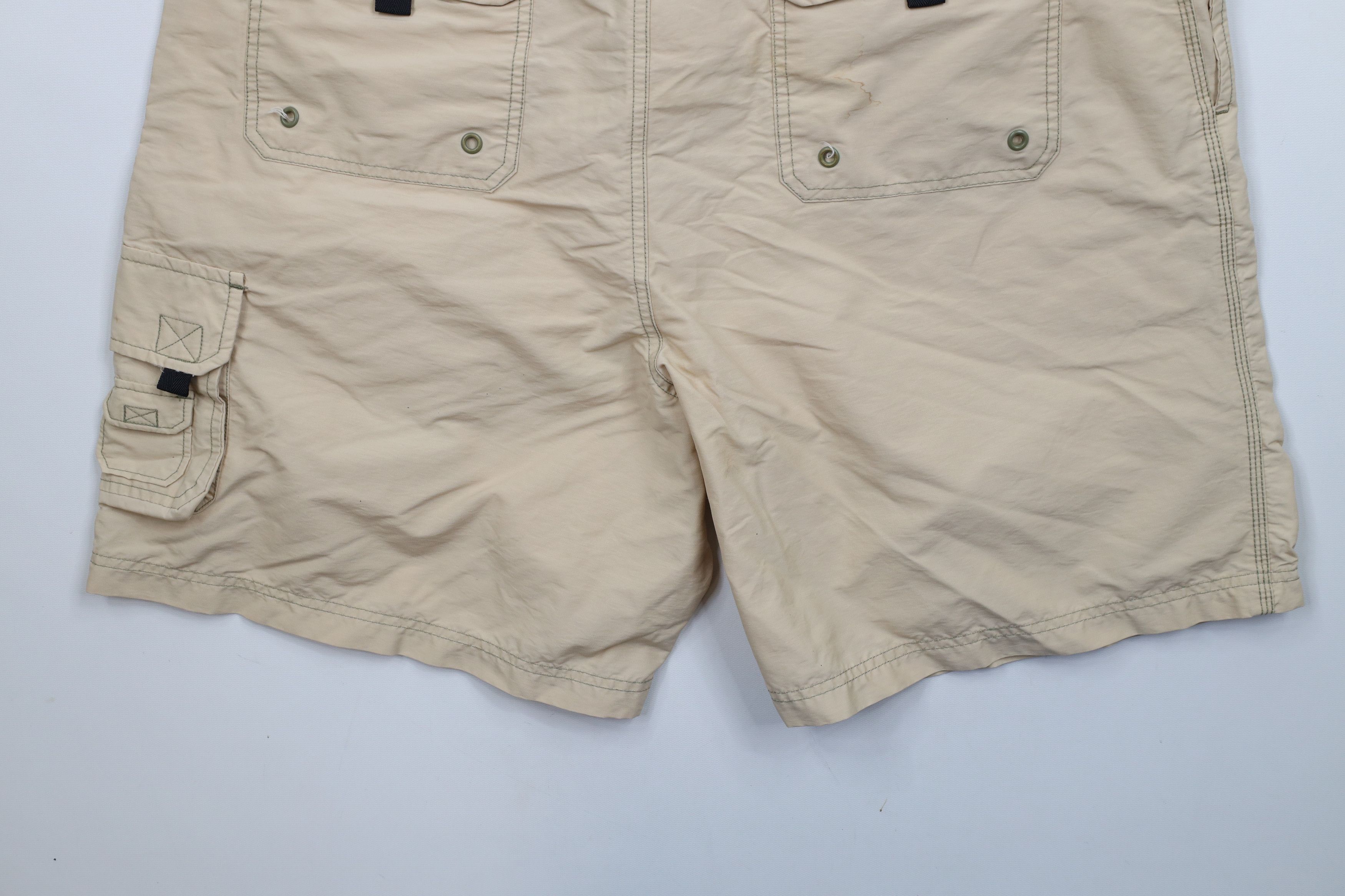 Tommy Hilfiger × Vintage Vintage 90s Tommy Hilfiger Spell Cargo Shorts Swim Trunks Size US 36 / EU 52 - 11 Thumbnail