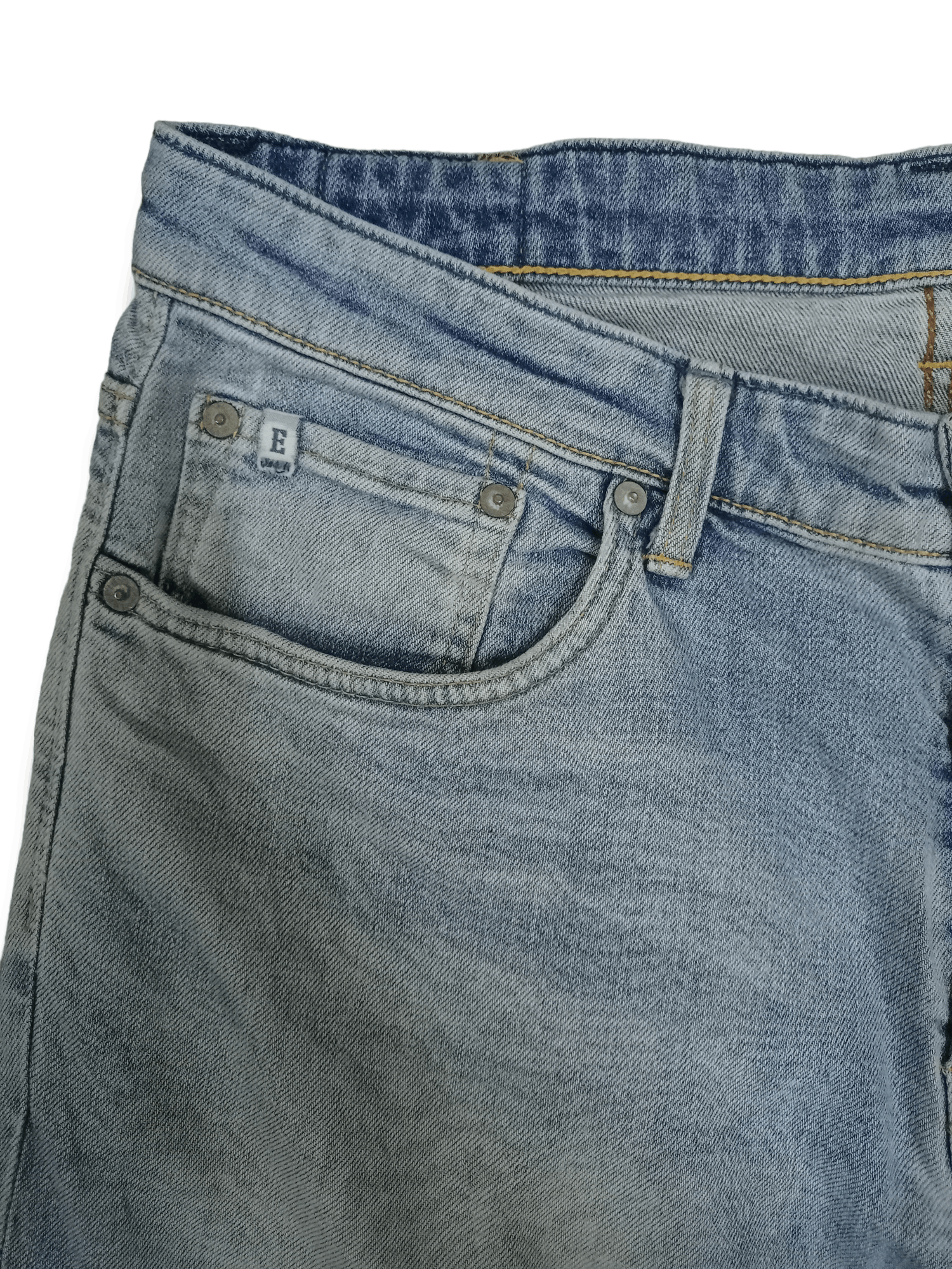 Edwin × Japanese Brand Vintage Edwin Japan Patched Distressed Loose Jeans 33x30 Size US 33 - 6 Thumbnail