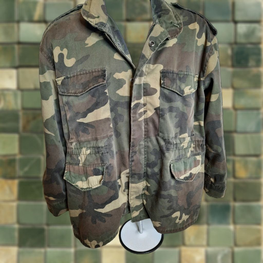 Vintage VINTAGE Duck Bay Camouflage Coat/Jacket Hunting Large Denim Camo Men Size US L / EU 52-54 / 3 - 1 Thumbnail