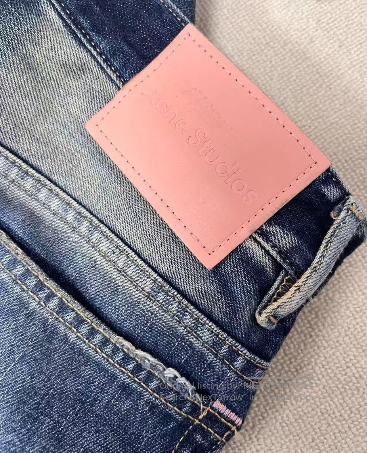 Acne Studios Acne Vintage Washed High-Waist Contrast Jeans. Size 30" / US 8 / IT 44 - 3 Thumbnail