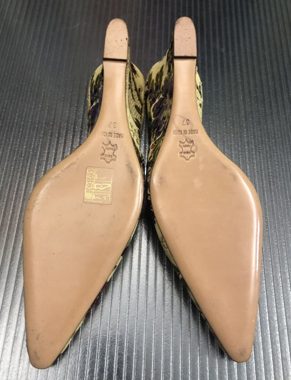 Stubbs & Wootton Stubbs & Wooton 🇮🇹 Palm Beach Embroidered Derby Wedge Sandal Size US 7 / IT 37 - 8 Thumbnail