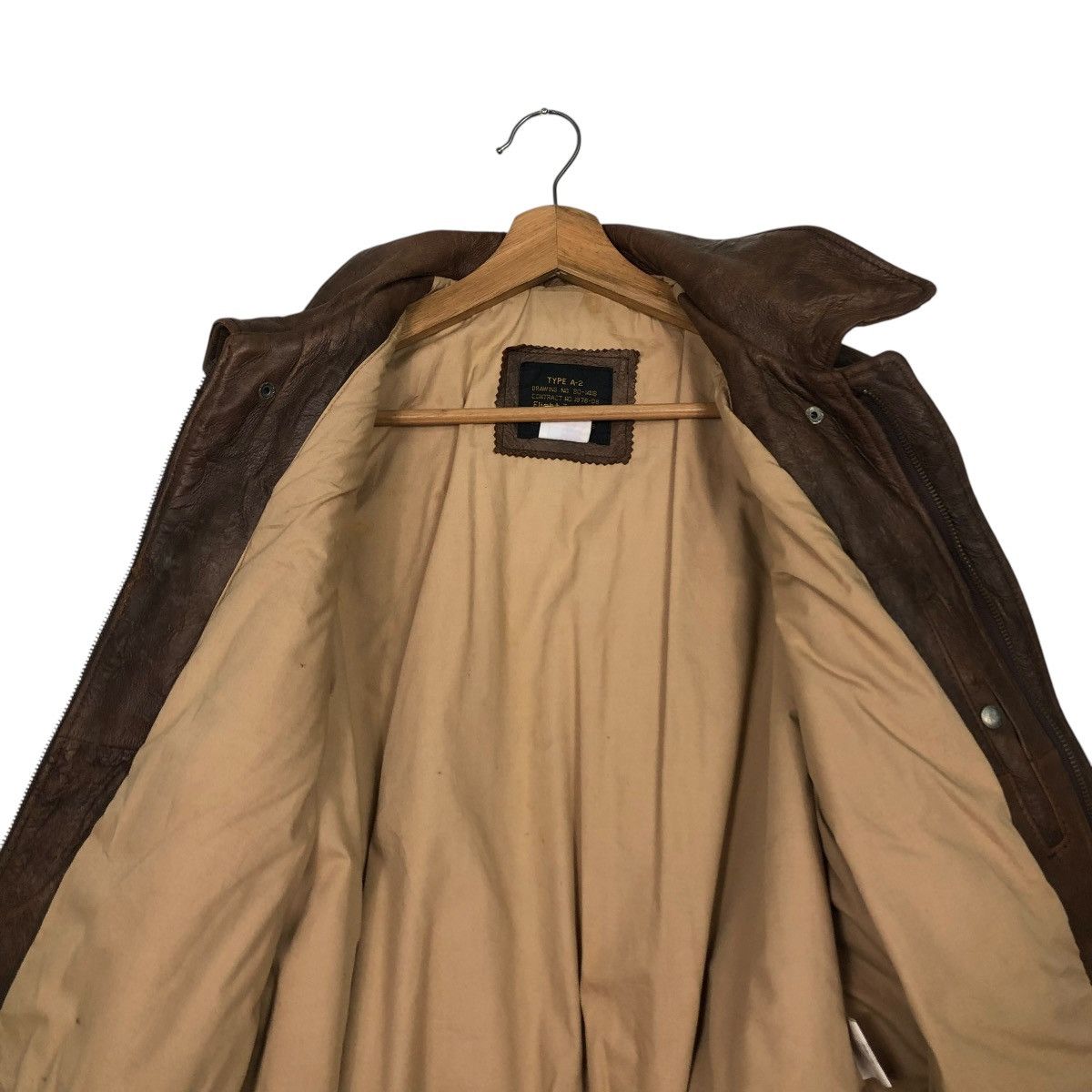 Vintage 🔥VINTAGE AERO LEATHER JACKET A2 FLIGHT JACKET USA MILITARY Size US M / EU 48-50 / 2 - 16 Thumbnail