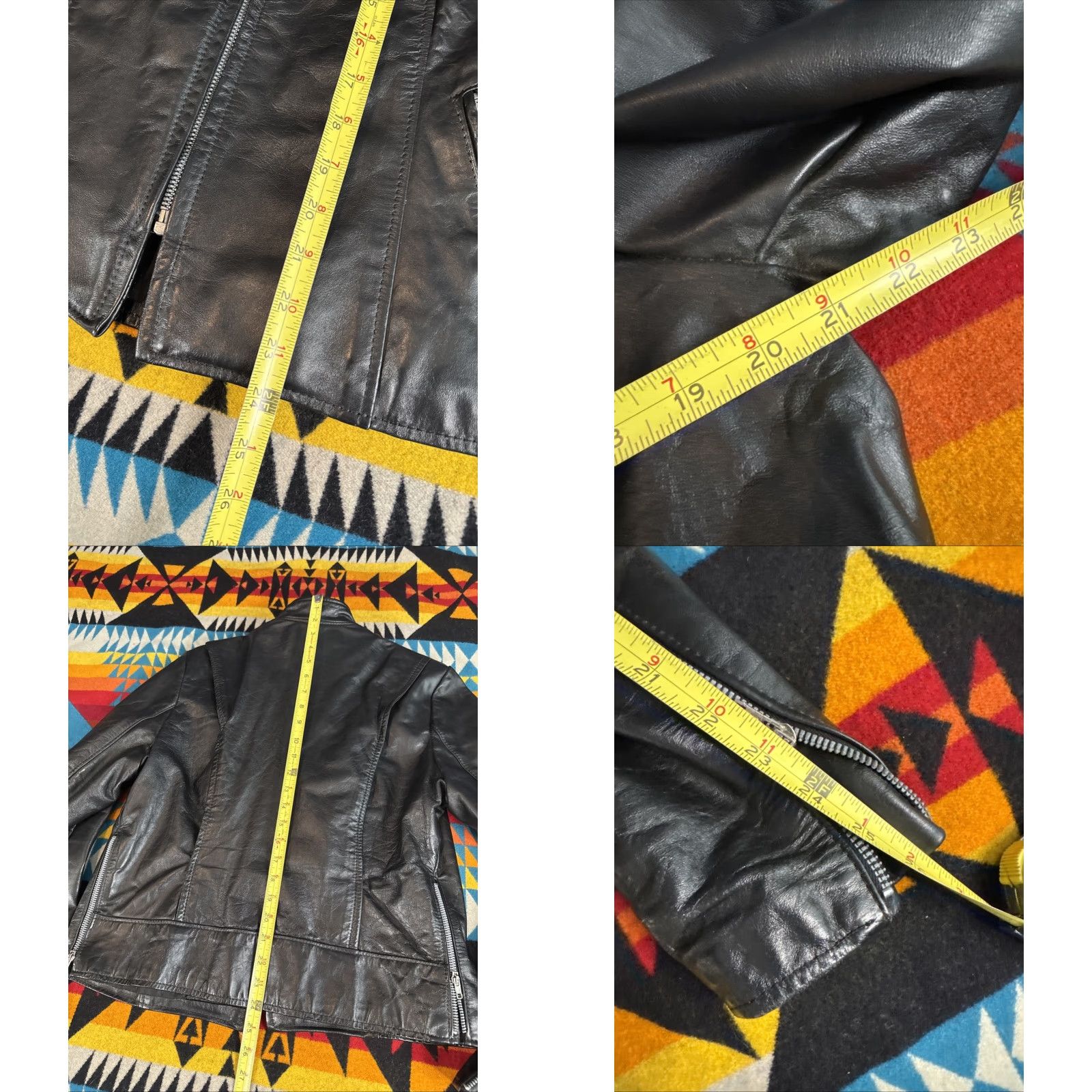Brooks Brooks Leather Made In USA Cafe Racer Black Moto Motorcycle Jacket Men’s Sz 40 Mens Leather Jacket Black Cafe Racer Motorcycle Size US XXS / EU 40 - 8 Thumbnail
