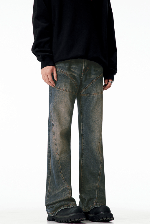Japanese Brand × Vintage Men's vintage washed distressed American style bootcut jeans Size US 32 / EU 48 - 2 Thumbnail