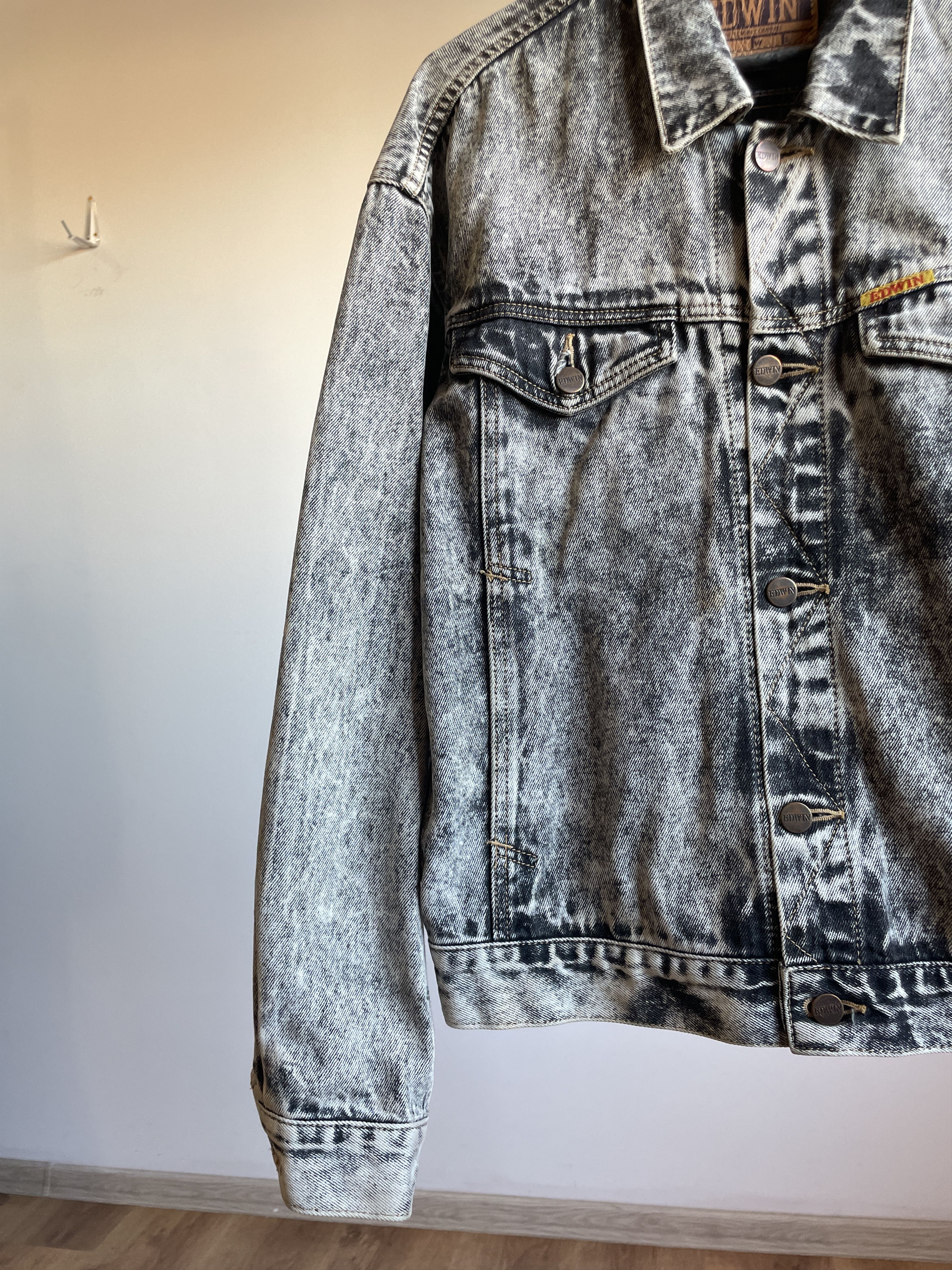 Edwin Edwin Bowie Rebel Rebel Made in Japan Vintage Denim Jacket Size US S / EU 44-46 / 1 - 4 Thumbnail