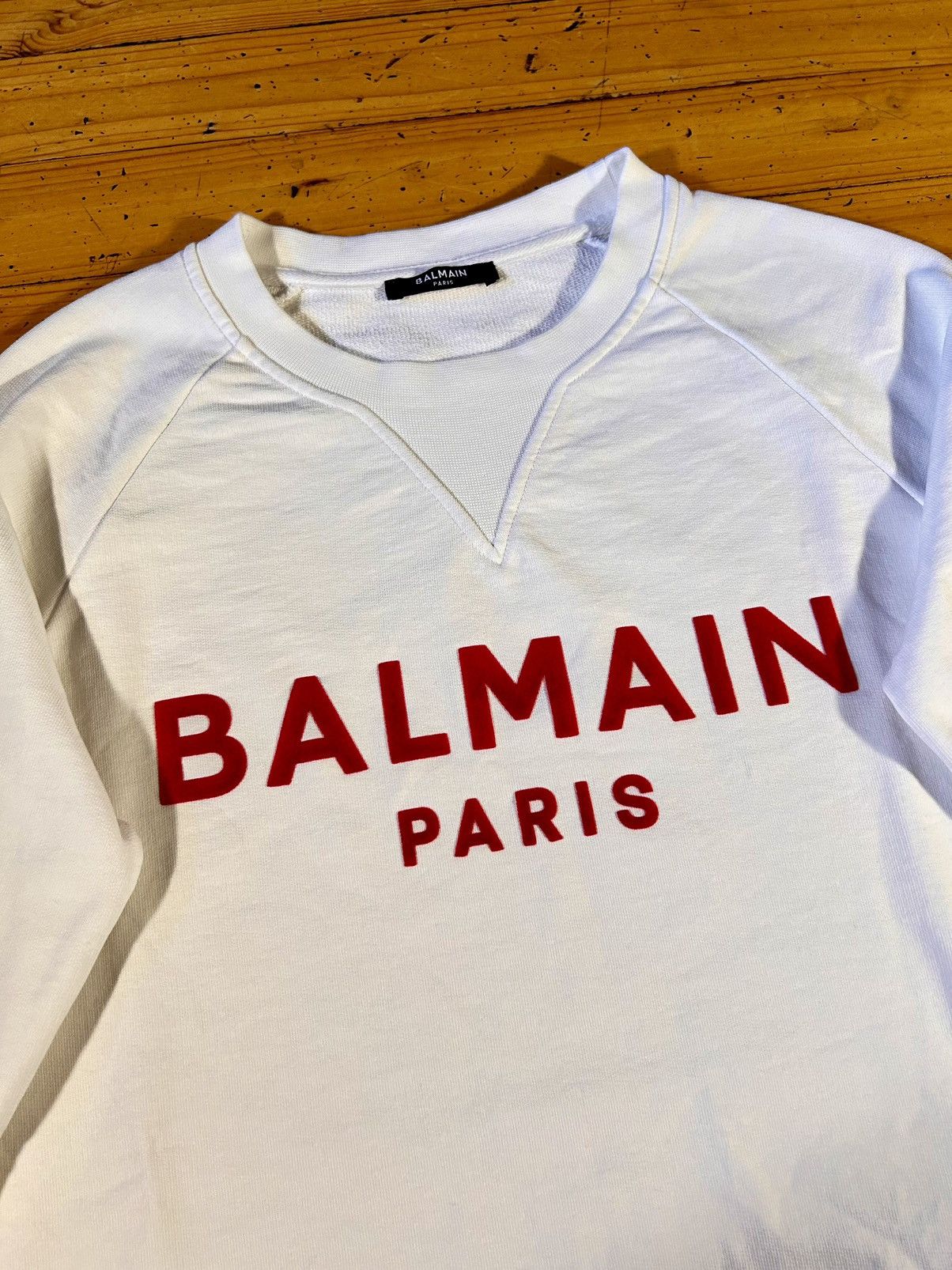 Balmain Balmain White Sweatshirt Size S / US 4 / IT 40 - 2 Thumbnail