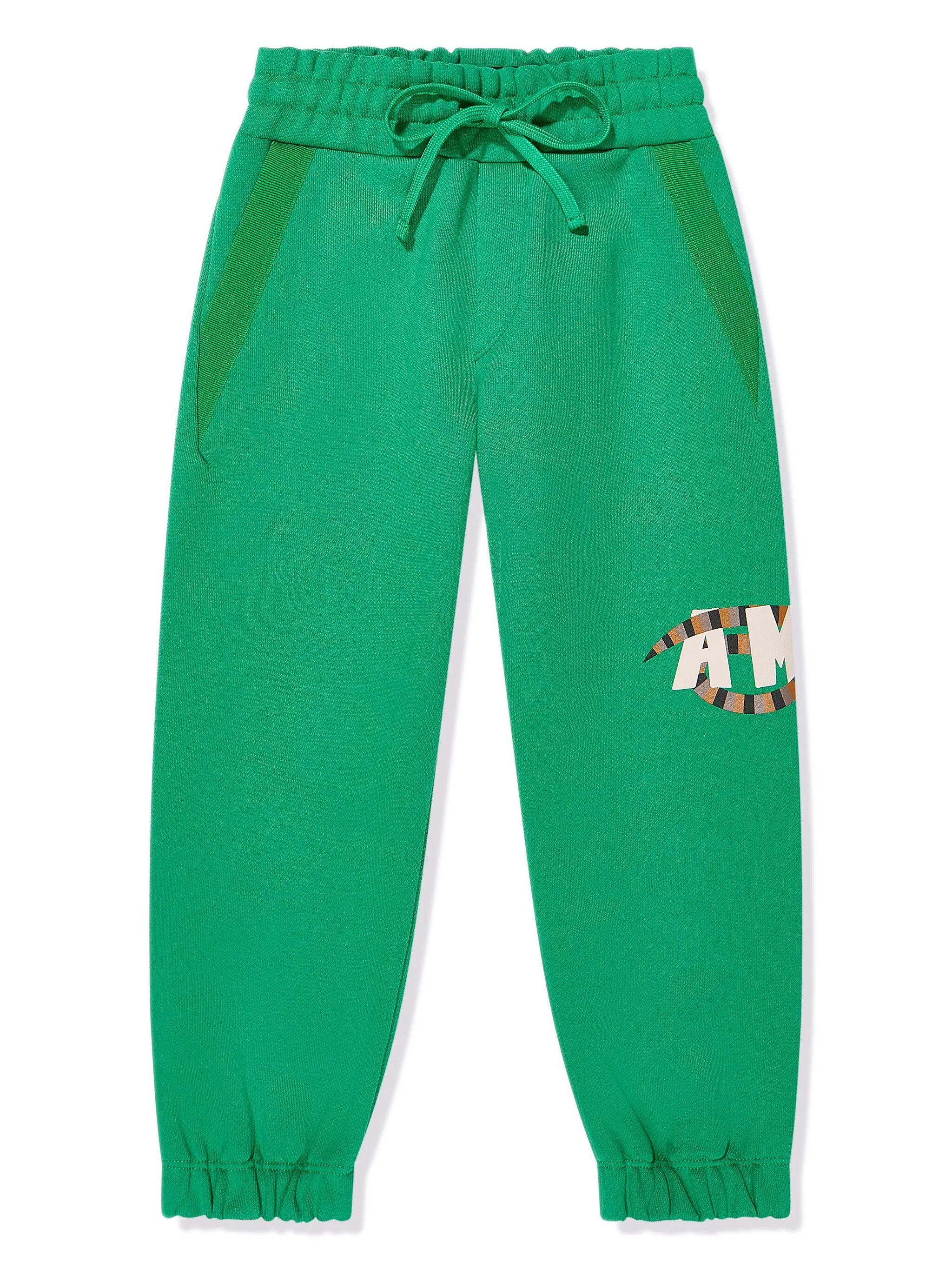 Amiri oc11z0225 KIDS Logo Print Track Pant in Green Size US 26 / EU 42 - 1 Thumbnail