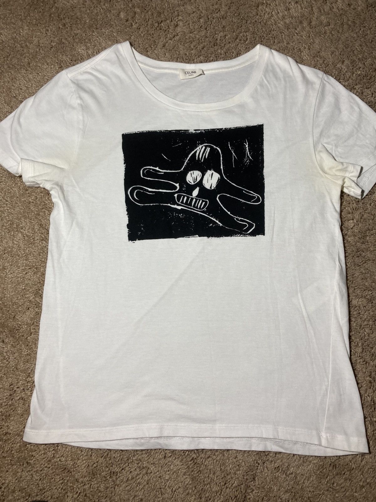Celine SS20 Celine David Kramer Ghost Round 70s Graphic Hedi Size US M / EU 48-50 / 2 - 2 Thumbnail