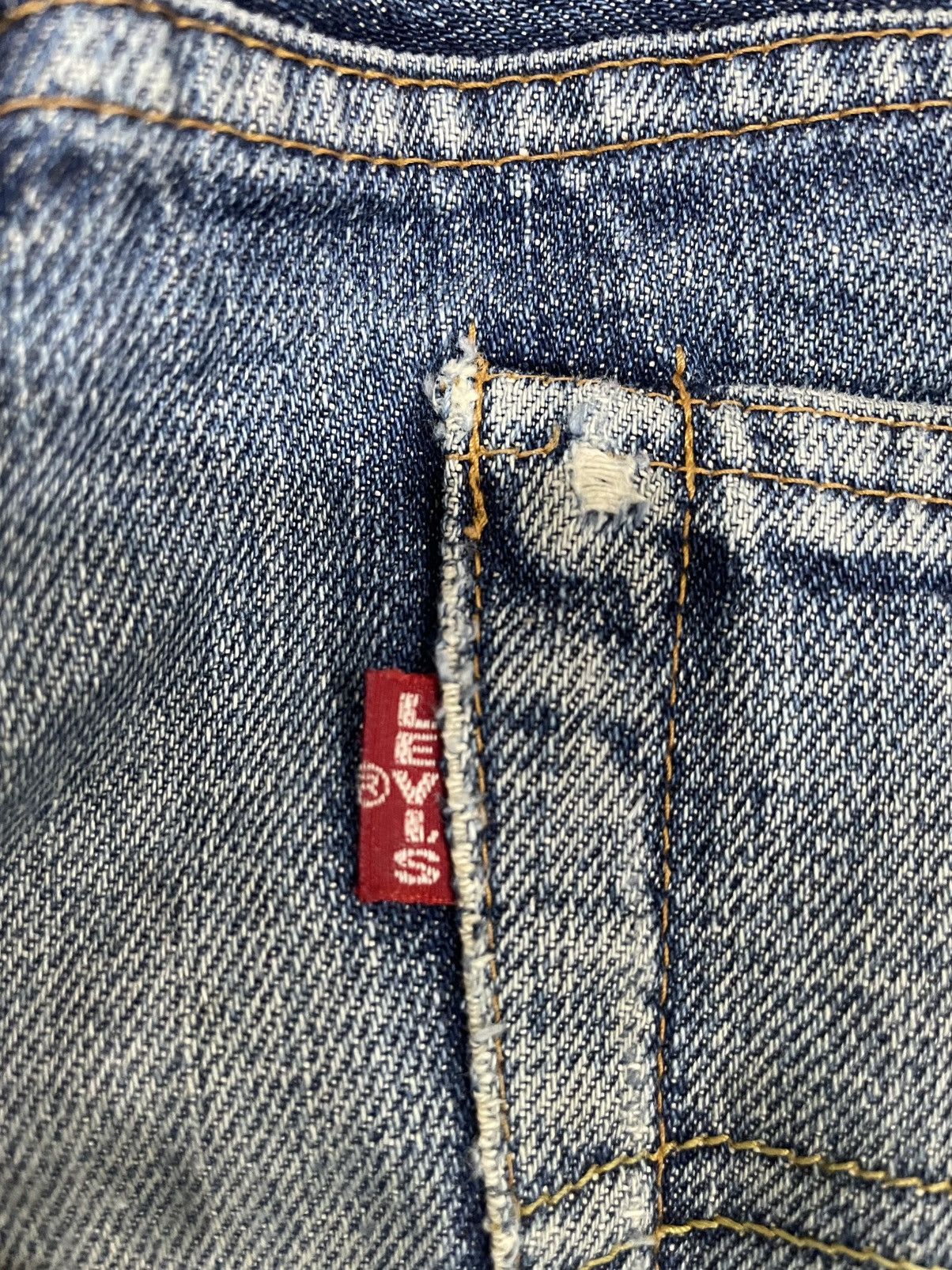 Japanese Brand × Levi's Vintage Levi’s 504Z Big E Selvedge Distressed Denim Size US 32 / EU 48 - 11 Thumbnail