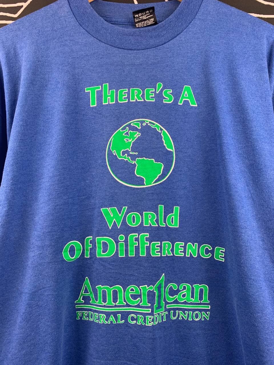 Vintage Vtg 90s America Federal Credit Union Promo Single Stitch Tee Size US XL / EU 56 / 4 - 3 Thumbnail