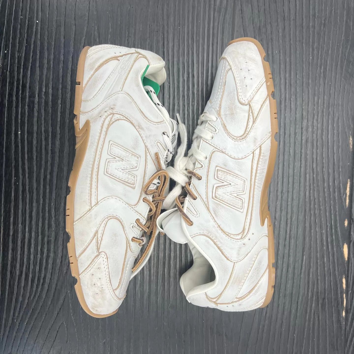 Miu Miu MIU MIU nb530 women's Distressed White 37.5 Size US 7 / IT 37 - 3 Thumbnail