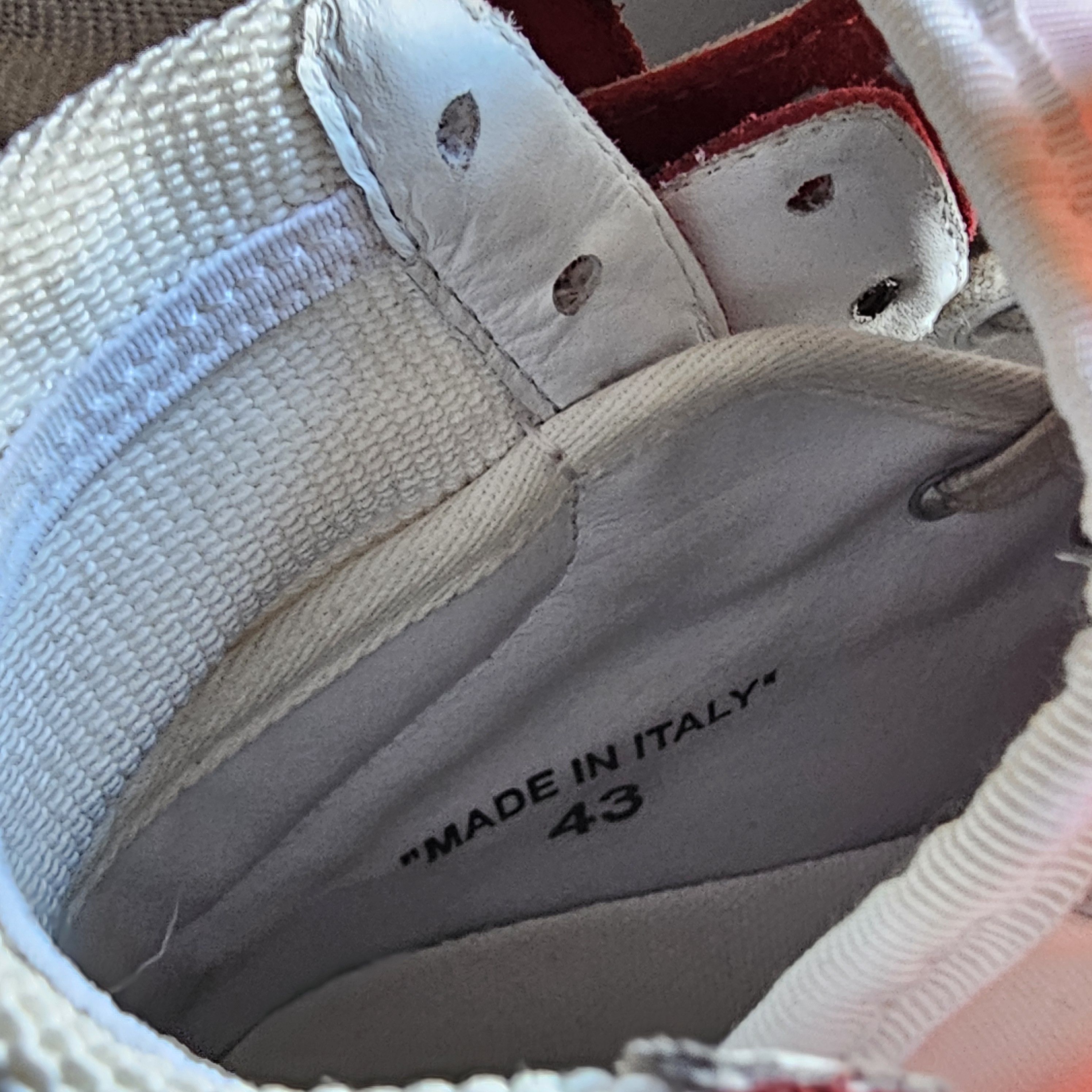 Off-White Off-White Court High Red “Vintage Wash” Size US 10 / EU 43 - 6 Thumbnail