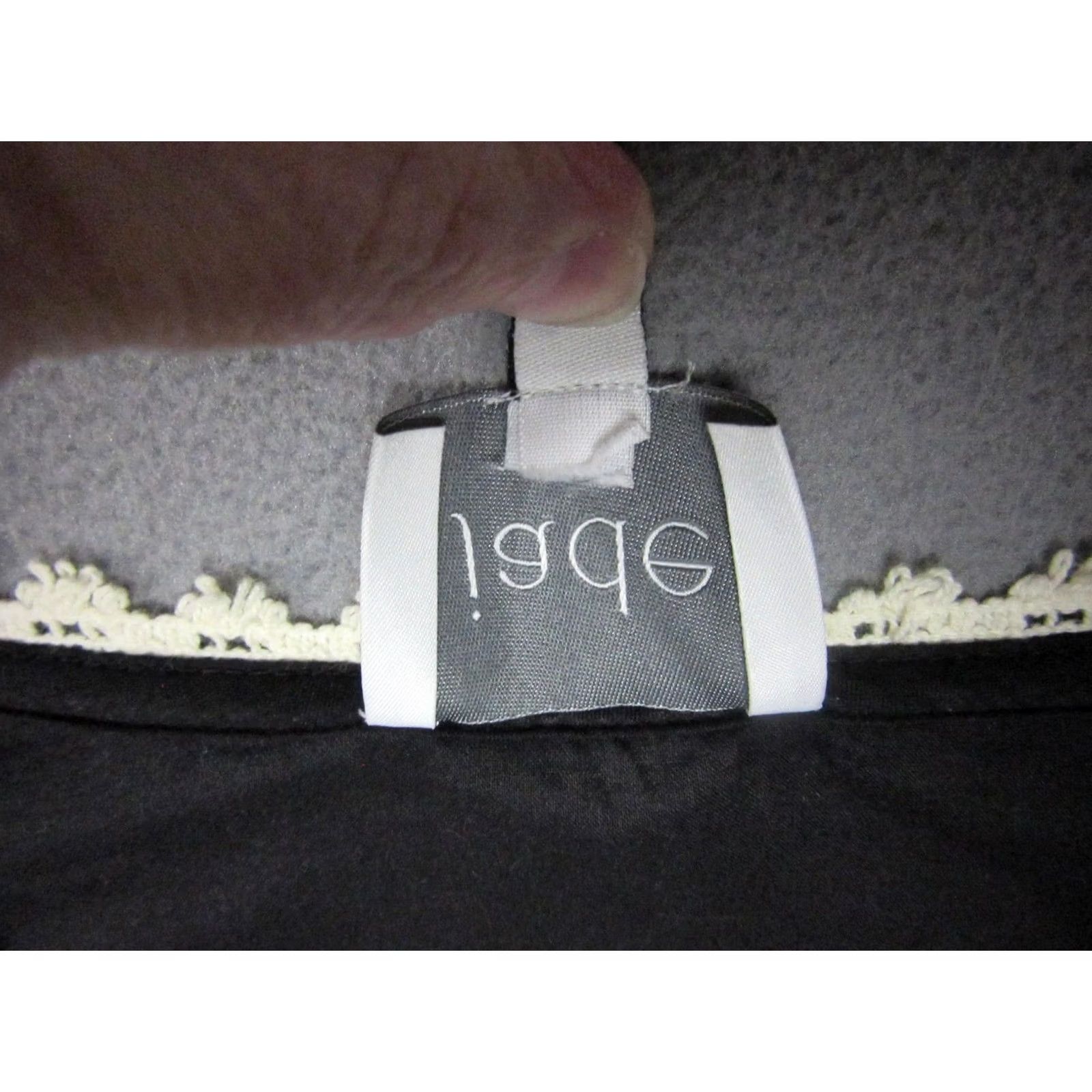 Vintage Jade Blouse Womens Large Black White Crochet Embroidered Floral Button Boho Shirt Size L / US 10 / IT 46 - 6 Thumbnail