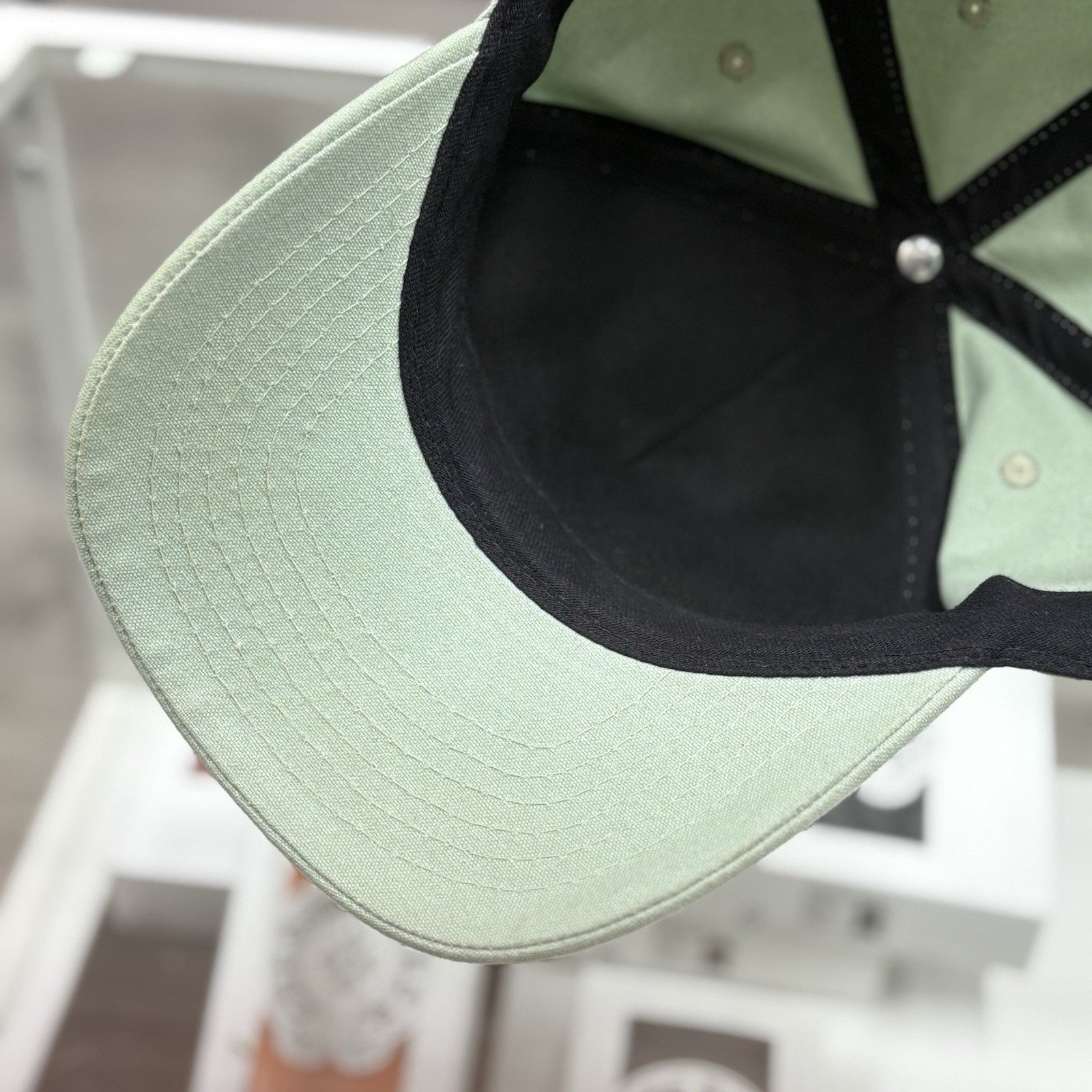 Amiri Amiri Chenille MA Patch Canvas Hat ' Frosty Green ' | GREAT! Size ONE SIZE - 11 Thumbnail