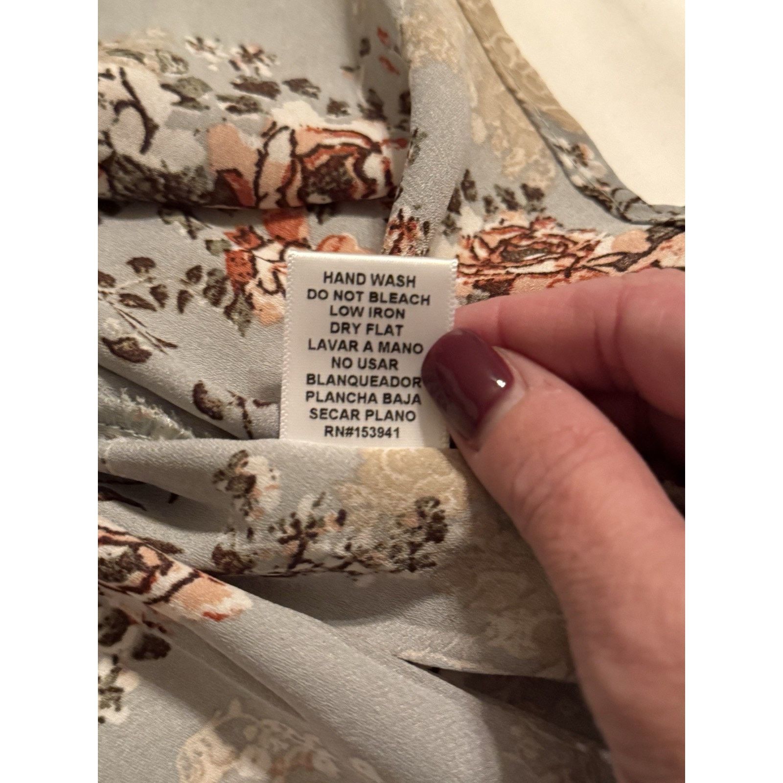 Other Misia Curvy Top 3X Sage Green Floral Wrap Elastic Waist Soft Size 3XL / US 20-22 - 6 Thumbnail