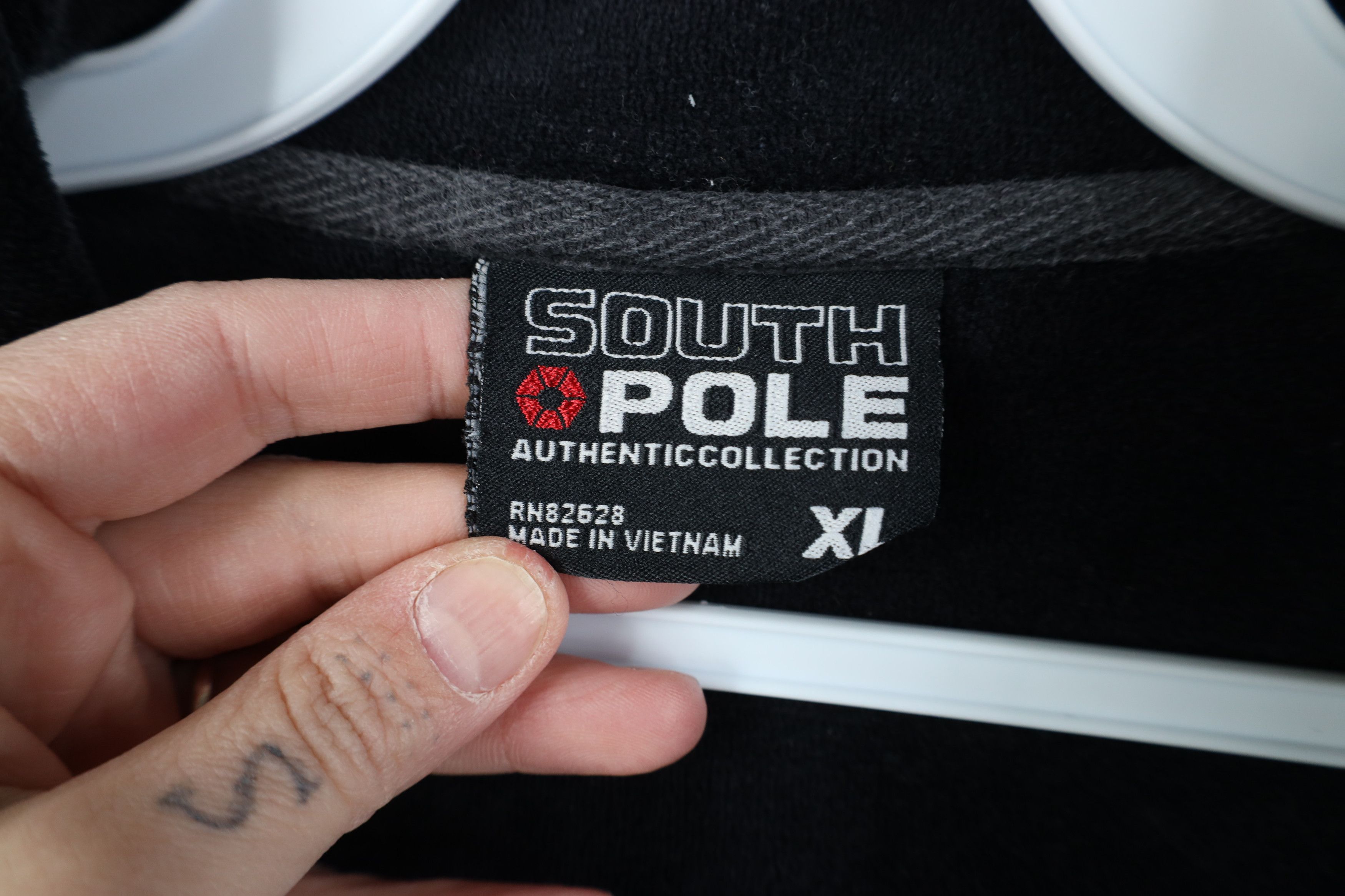 Southpole Vintage 90s Y2K Southpole Spell Velvet Velour Jacket Black Size US XL / EU 56 / 4 - 9 Thumbnail