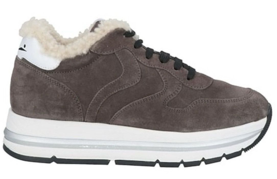 Other Voile Blanche Maran Genuine Shearling & Suede Sneaker Size US 12 / IT 42 - 1 Thumbnail