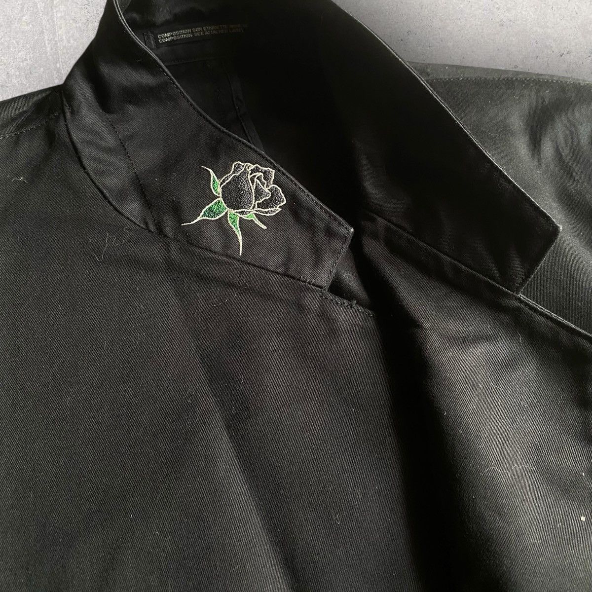 Yohji Yamamoto Vintage SS03 Floral Embroidered Collar Blazer Size US M / EU 48-50 / 2 - 1 Thumbnail