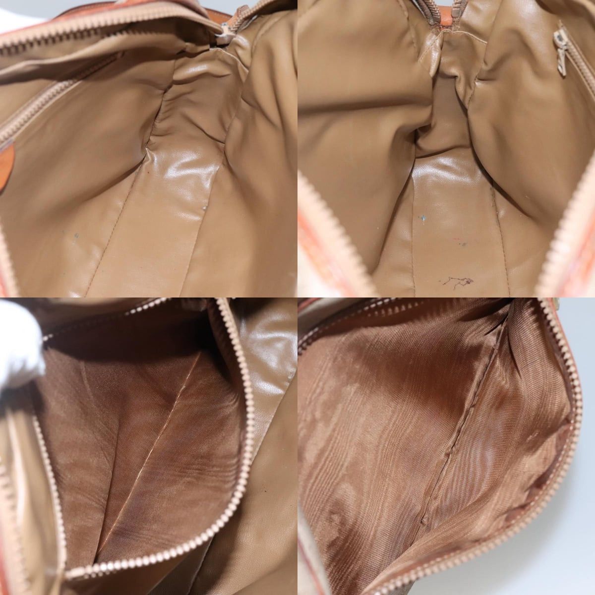 Celine CELINE Macadam Canvas Shoulder Bag Pvc Beige Gold Size ONE SIZE - 12 Thumbnail