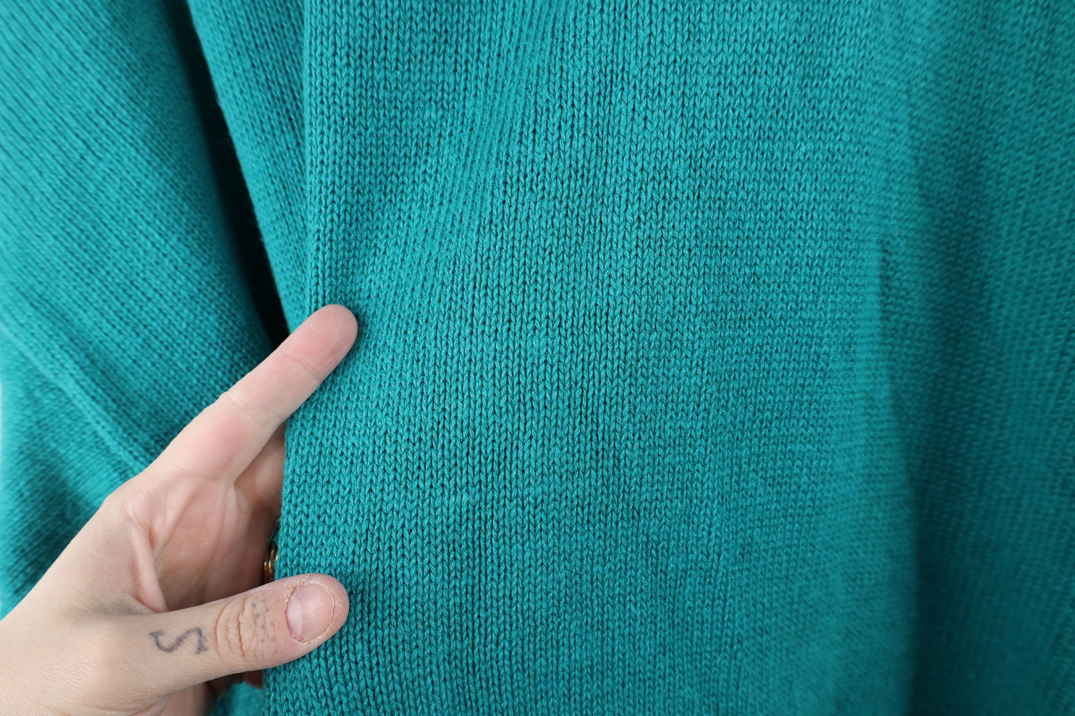 Vintage Vintage 90s Streetwear Sailing Over Print Cardigan Sweater Size XXL / US 16-18 / IT 52-54 - 10 Thumbnail