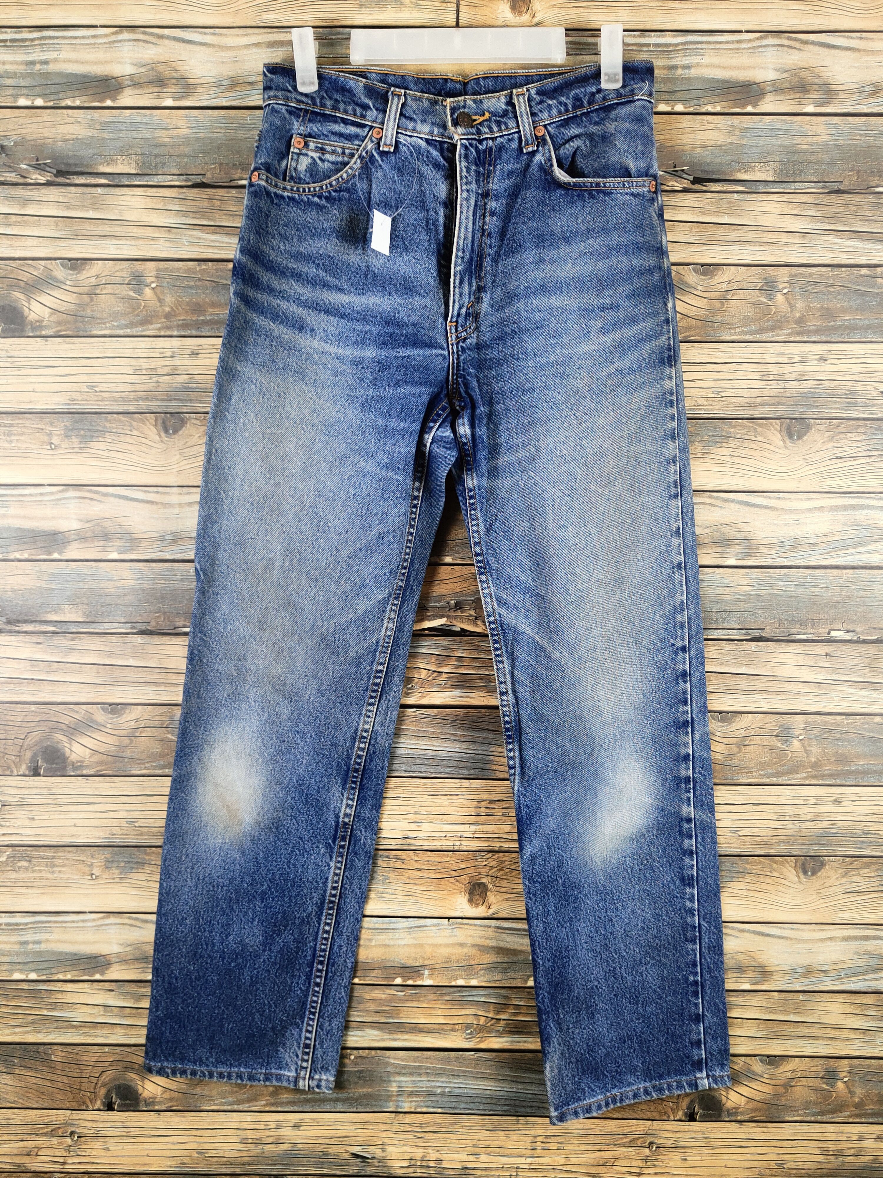Levi's Blue Orange tab Distressed Ripped Jeans #S2838