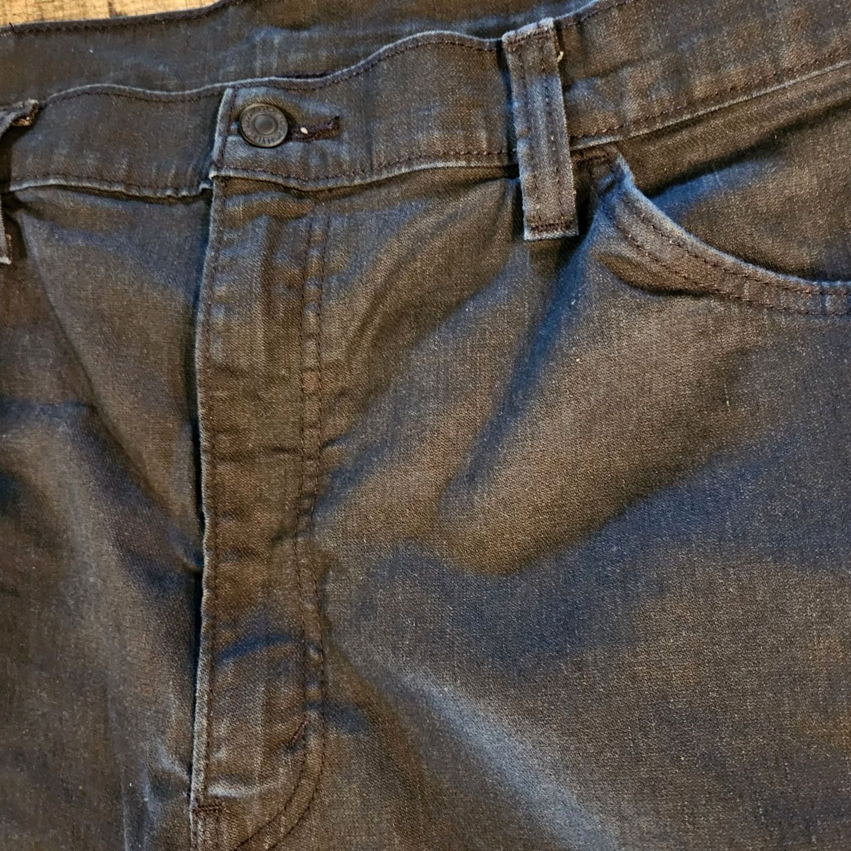 Levi's Levi's Bermuda Shorts Denim 569 Loose Fit Mens 40x12 Dark Wash Blue Black Tag Casual Travel 5-Pocket Stretch Size US 40 / EU 56 - 2 Thumbnail