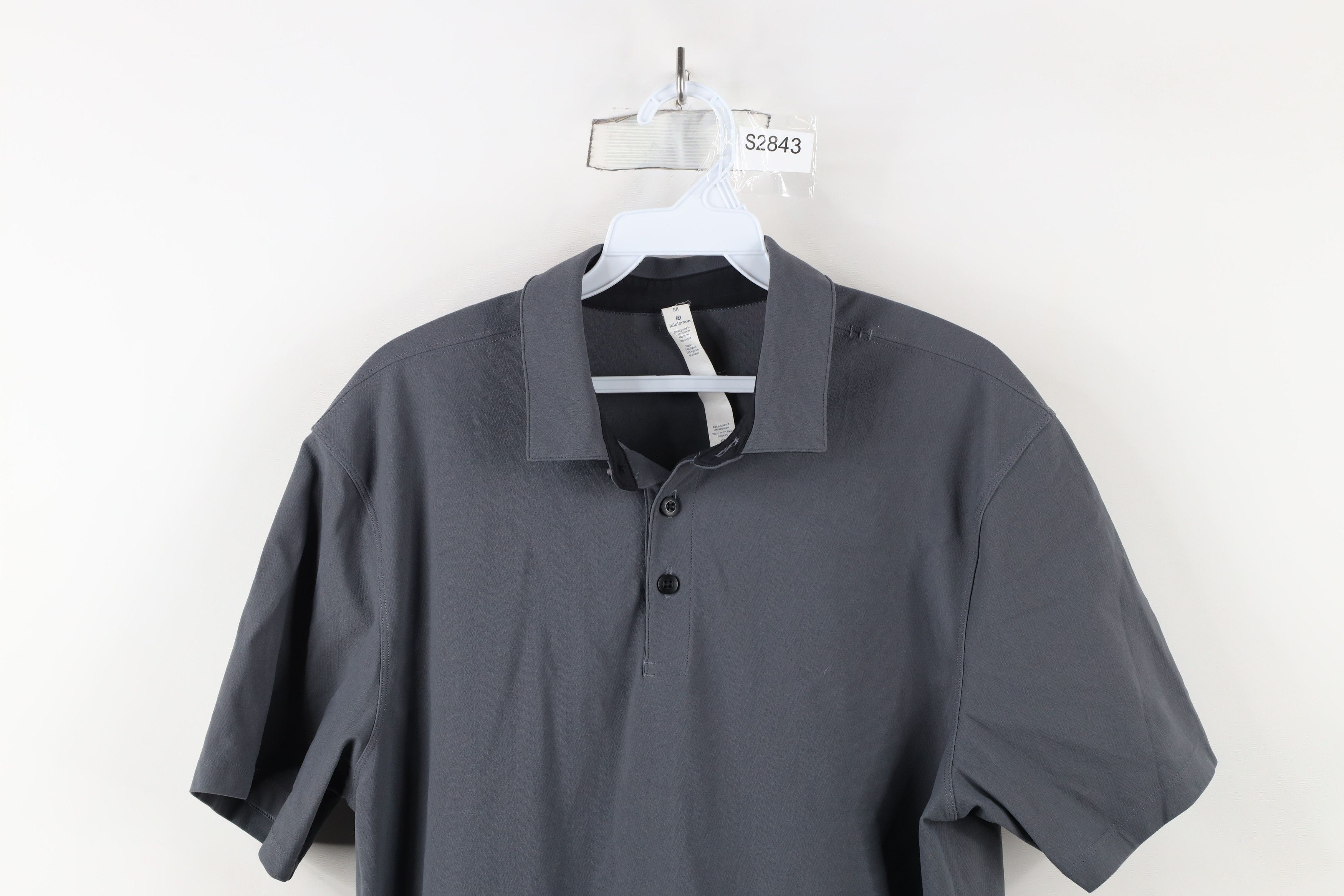 Lululemon × Vintage Lululemon Herringbone Short Sleeve Collared Polo Shirt Size US M / EU 48-50 / 2 - 2 Thumbnail