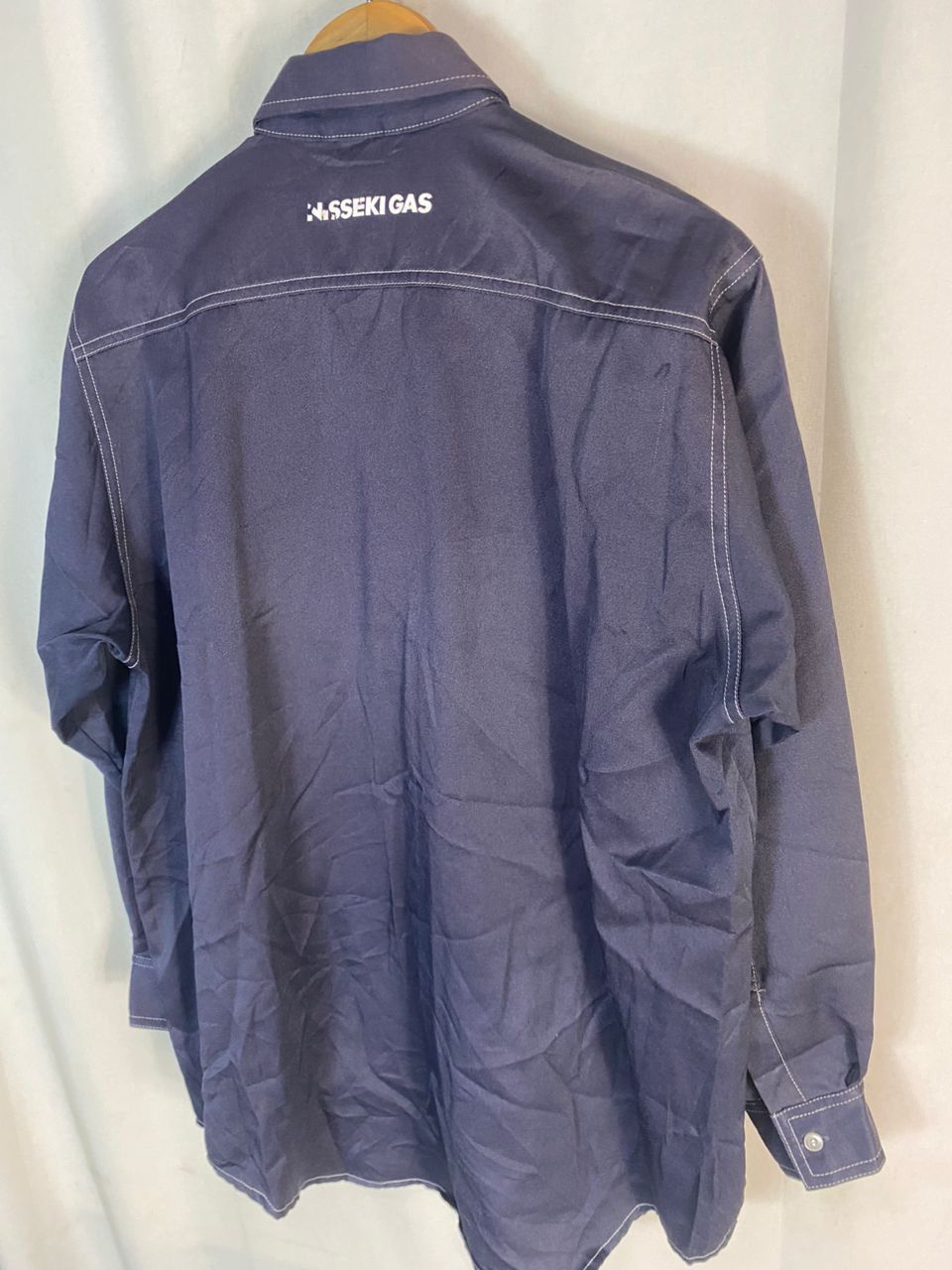Japanese Brand × Sports Specialties × Vintage Eneos nisseki gas uniform zipper shirt by isetan Size US L / EU 52-54 / 3 - 8 Thumbnail