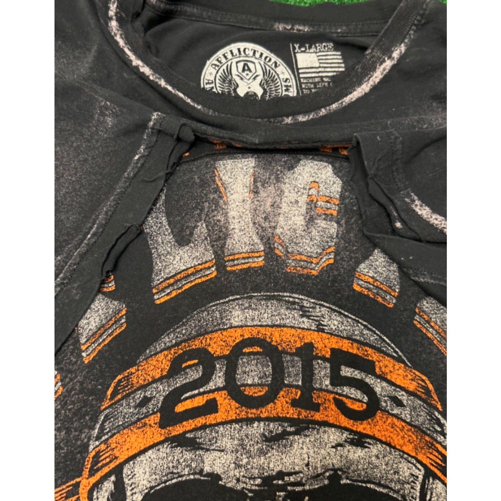 Affliction VINTAGE Affliction Shirt Mens XL Gray Biker Skull 2015 Y2K VTG Daytona Beach Biketoberfest Size US XL / EU 56 / 4 - 3 Thumbnail