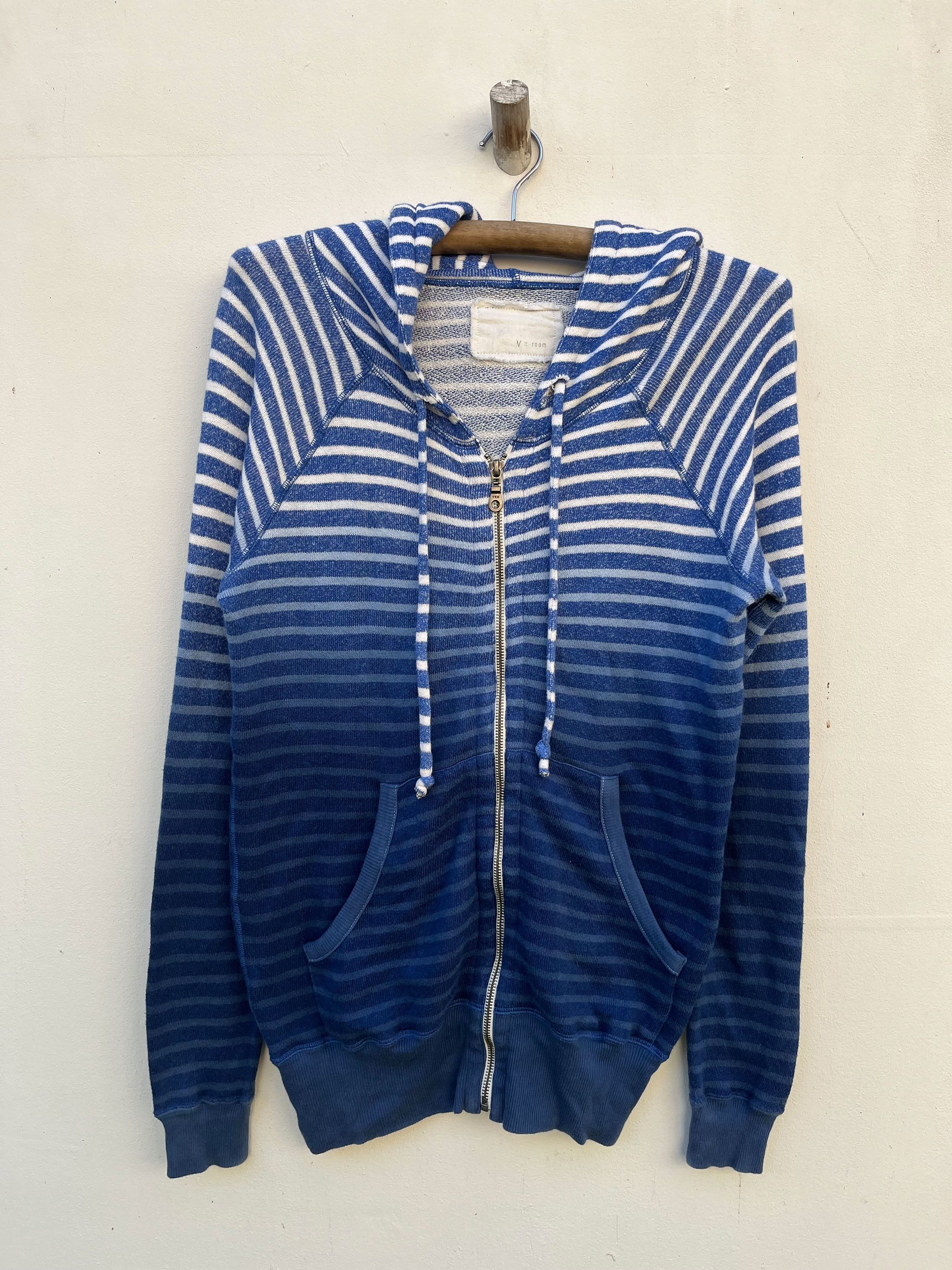 Designer × Japanese Brand 12LBS Made in Japan V Room Gradient Sweater Zipper Size US S / EU 44-46 / 1 - 1 Thumbnail