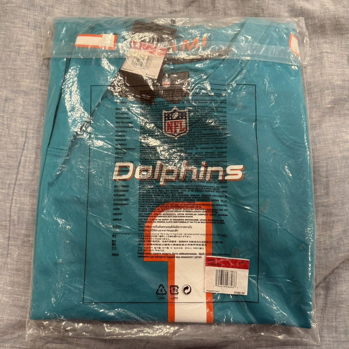 NFL Tua Tagovailoa Miami Dolphins Nike Game Jersey Aqua Large Size US L / EU 52-54 / 3 - 2 Thumbnail