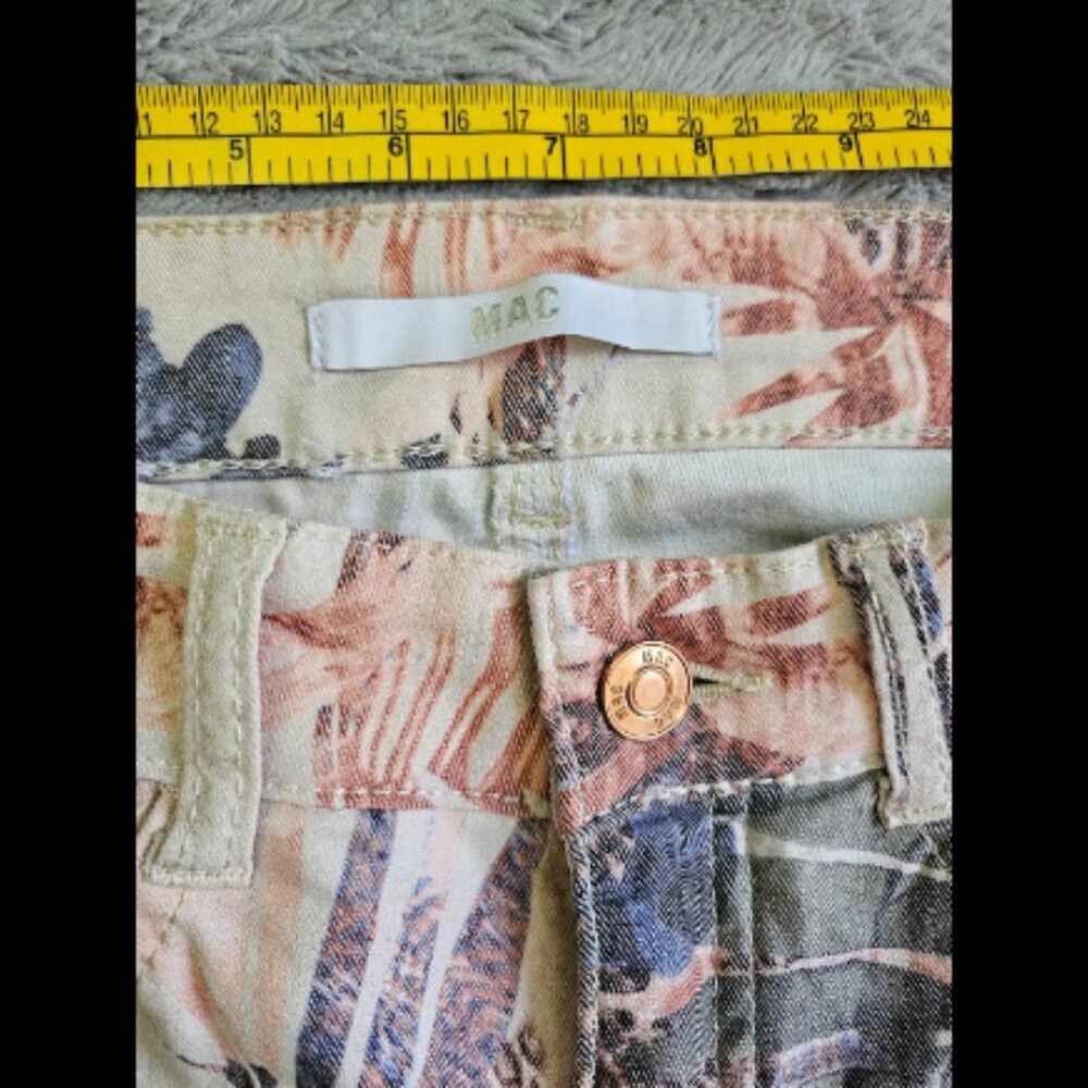 MAC Jeans MAC Jeans Floral Cream Denim Jeans Women 28 6 Medium Size 28" / US 6 / IT 42 - 7 Thumbnail