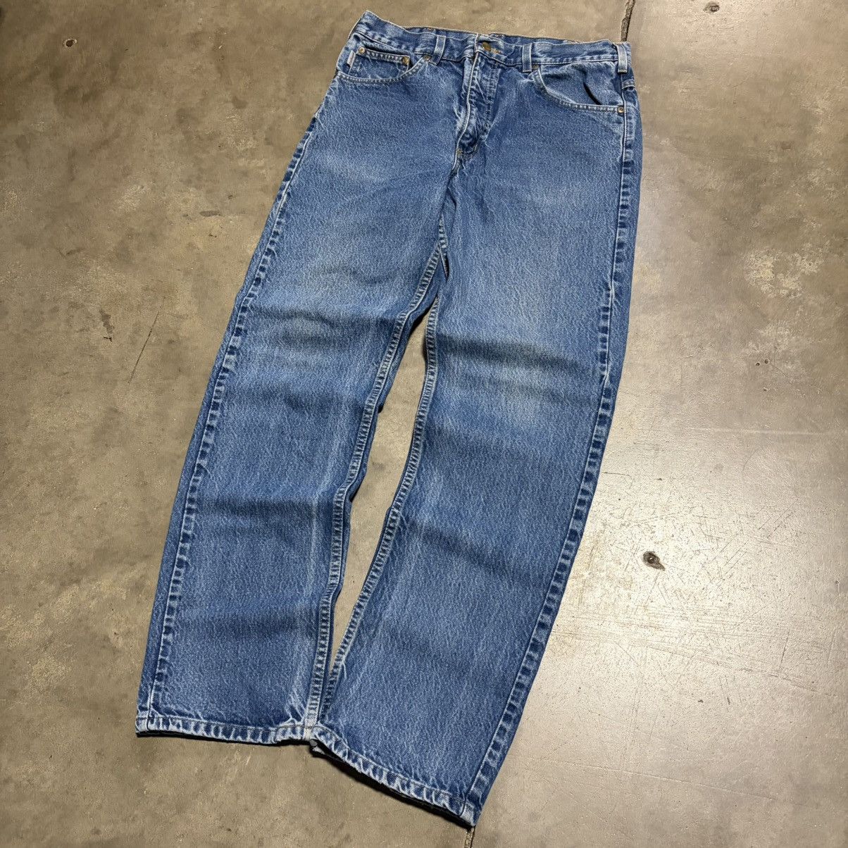 Carhartt Vintage Carhartt Relaxed Fit Denim Jeans Faded Washed Work Size US 33 - 5 Thumbnail