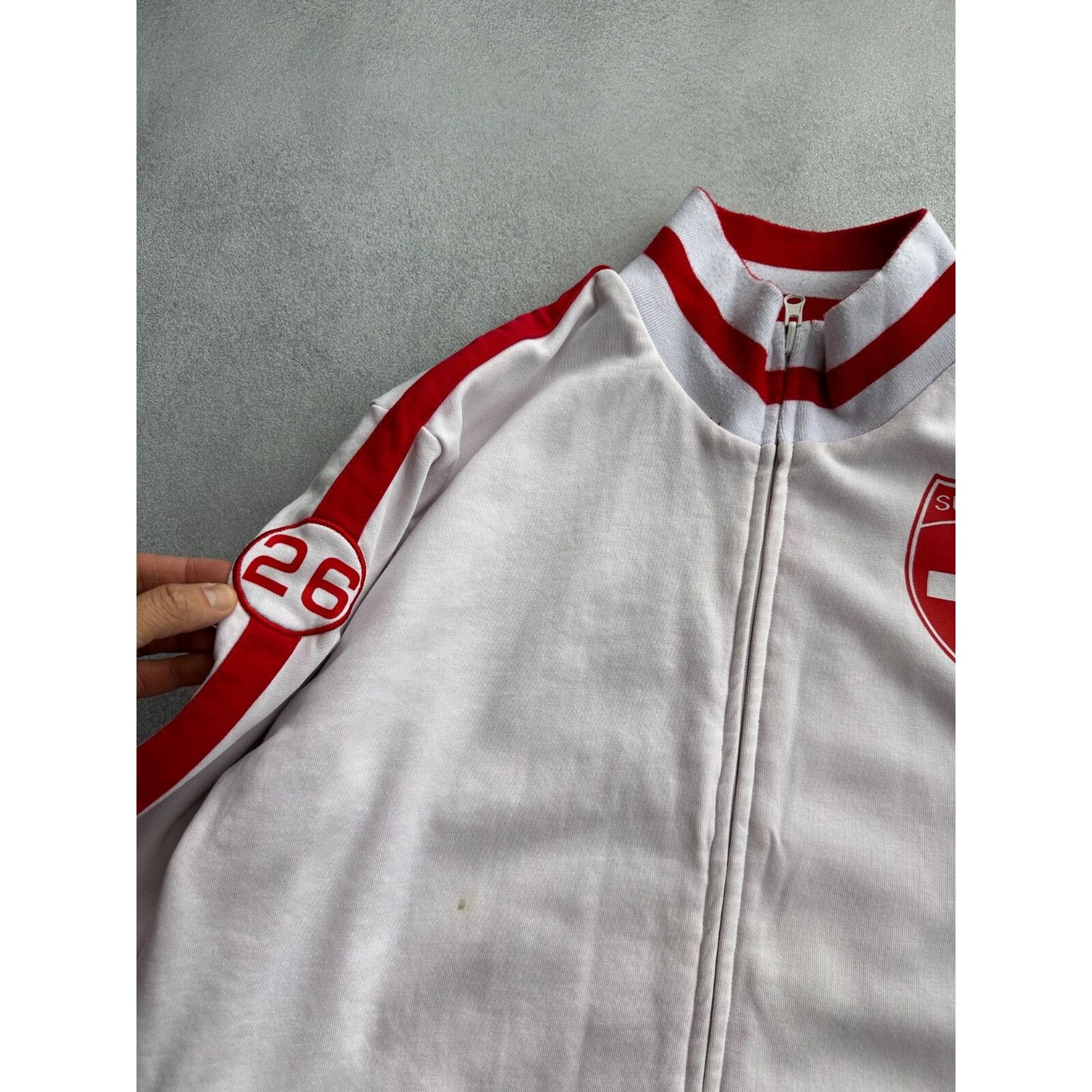 Vintage VTG Roger Federer Switzerland Tennis Reversible Heavy Zip Ol Size US XL / EU 56 / 4 - 22 Thumbnail