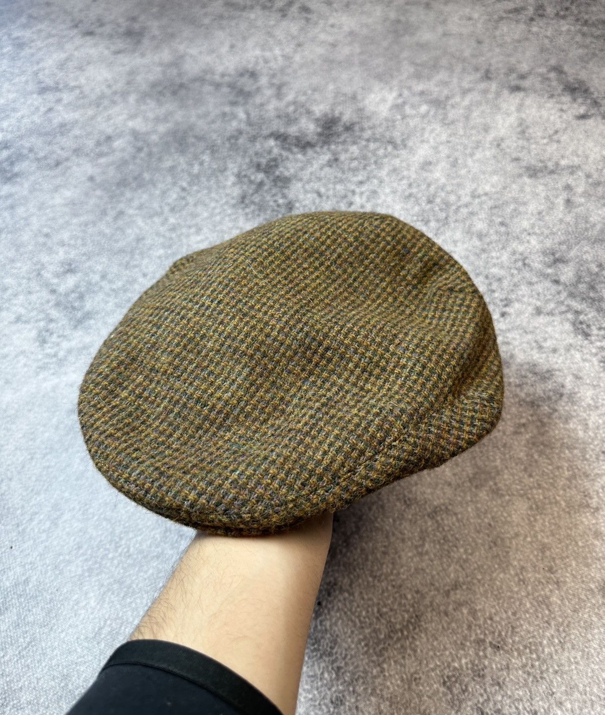 Harris Tweed × Vintage Vintage Harris Tweed Flat Cap Hat Wool UK Style Streetwear Size ONE SIZE - 1 Thumbnail