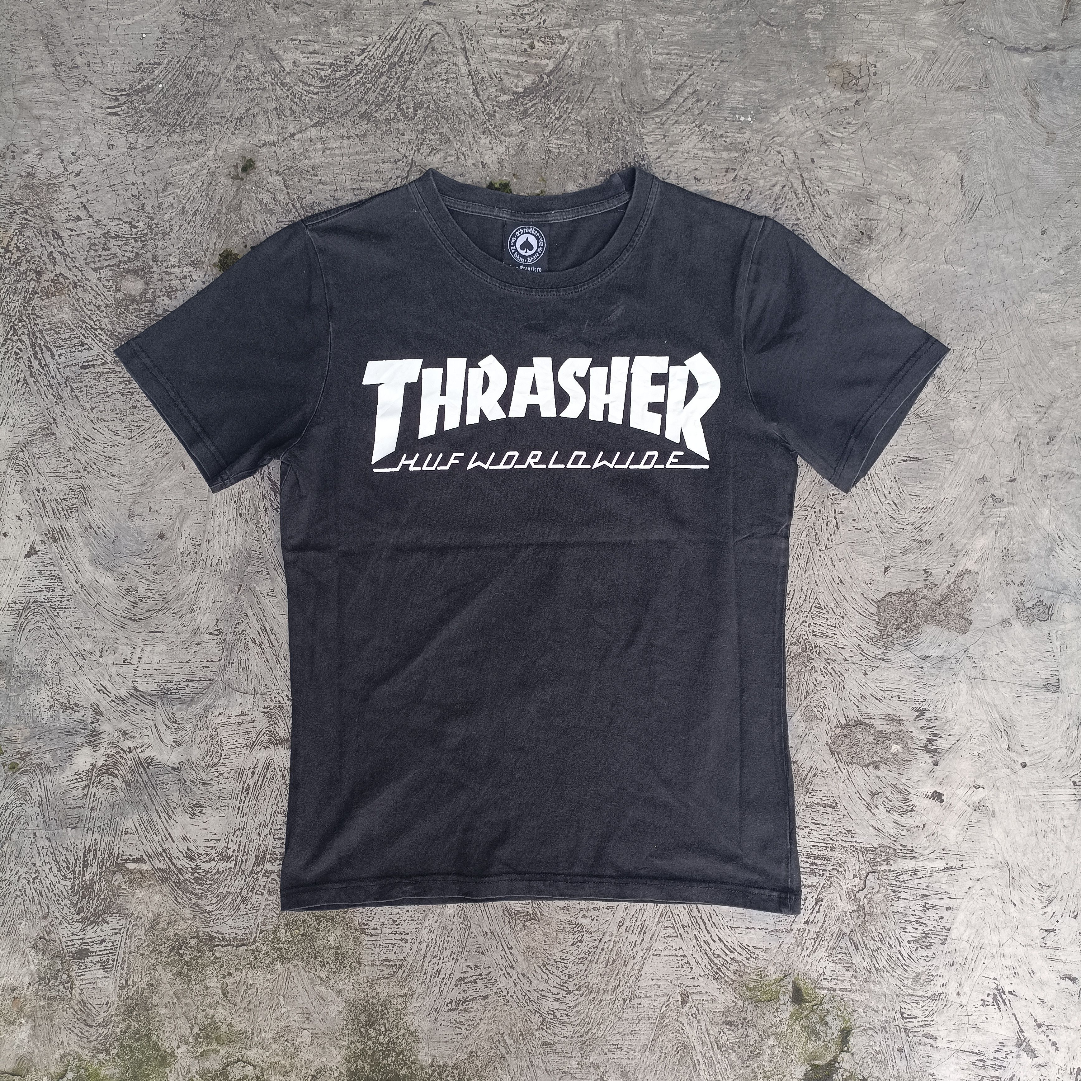 Huf × Thrasher Huf x Trasher baby Tee Y2k Size M / US 6-8 / IT 42-44 - 1 Thumbnail
